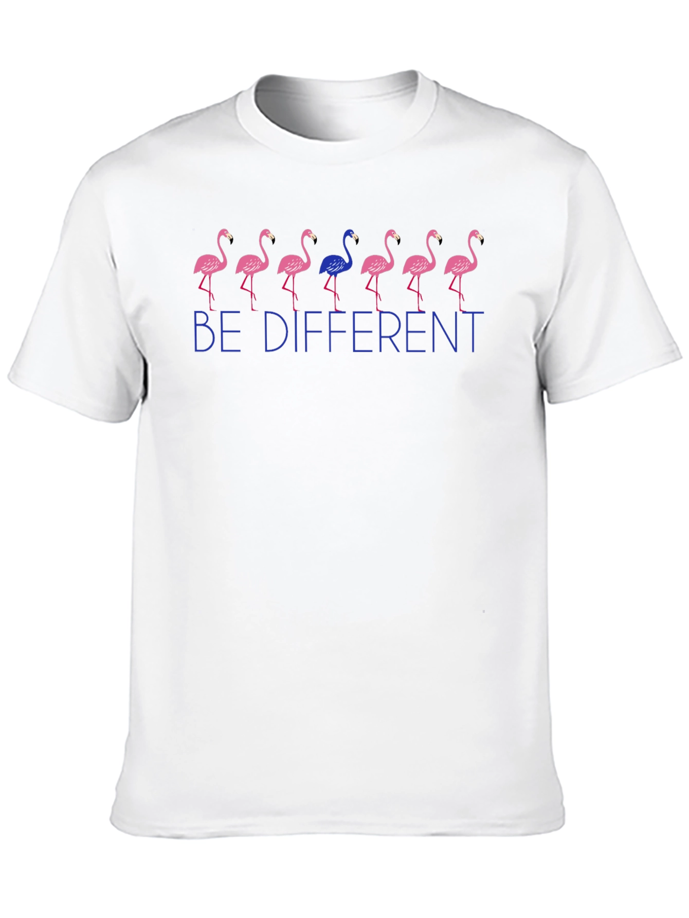 Be Different Flamingo Graphic Tee - Unique Mens T-Shirt