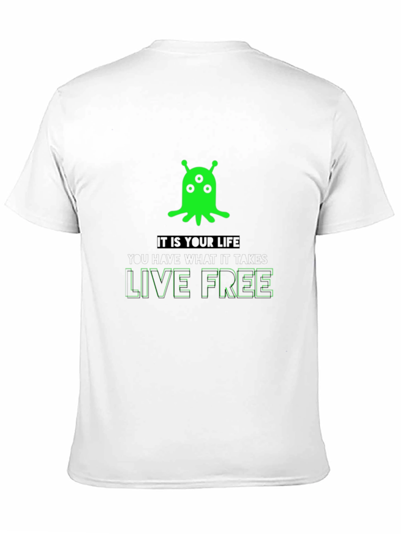 Alien Live Free Graphic T-Shirt