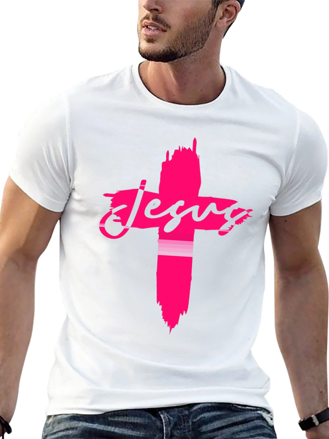 Jesus Cross Graphic Tee - Stylish Christian Apparel