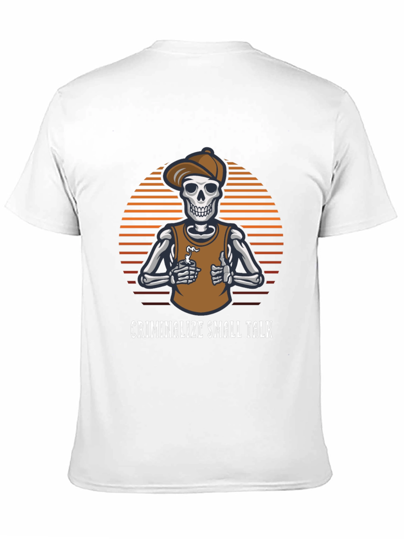 Criminalize Small Talk Skeleton T-Shirt
