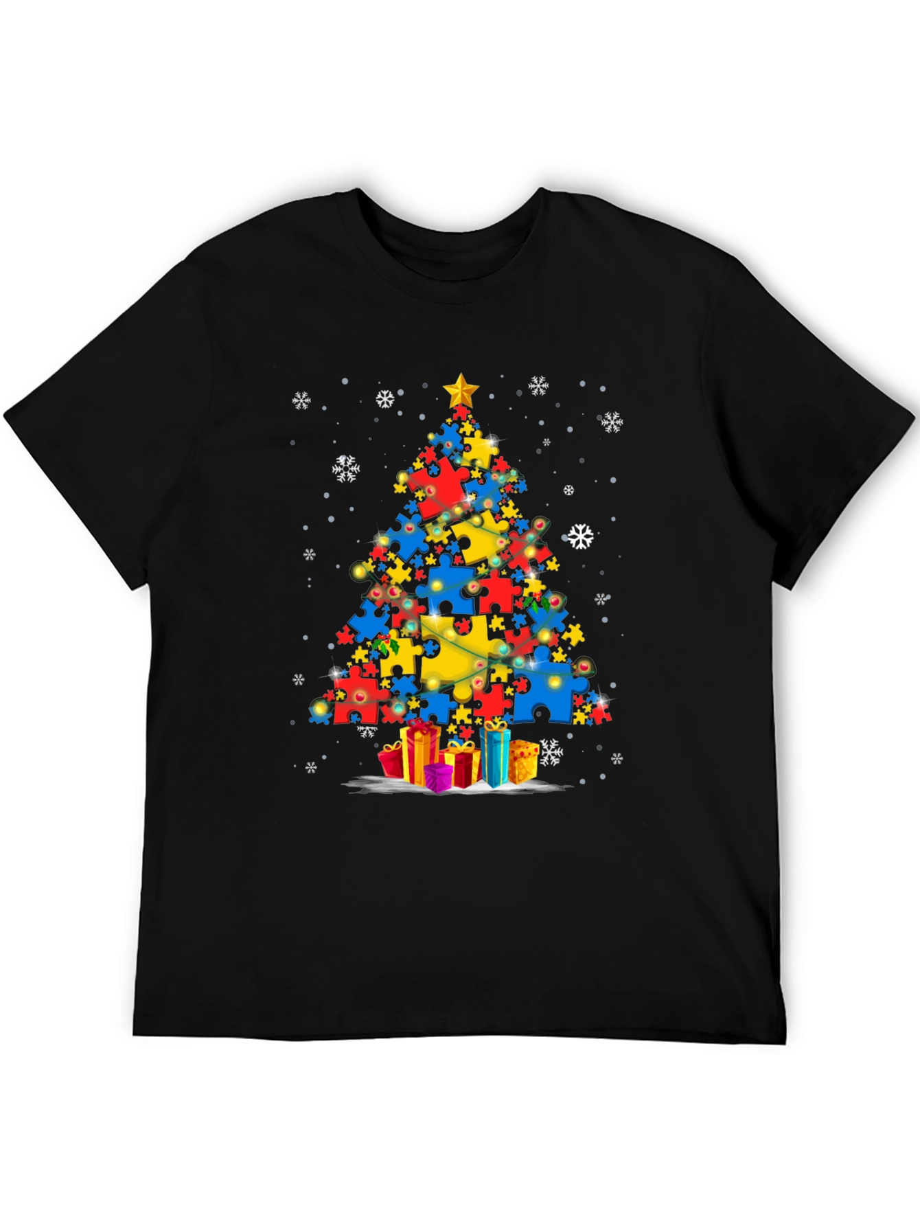 Autism Awareness Christmas Tree T-Shirt