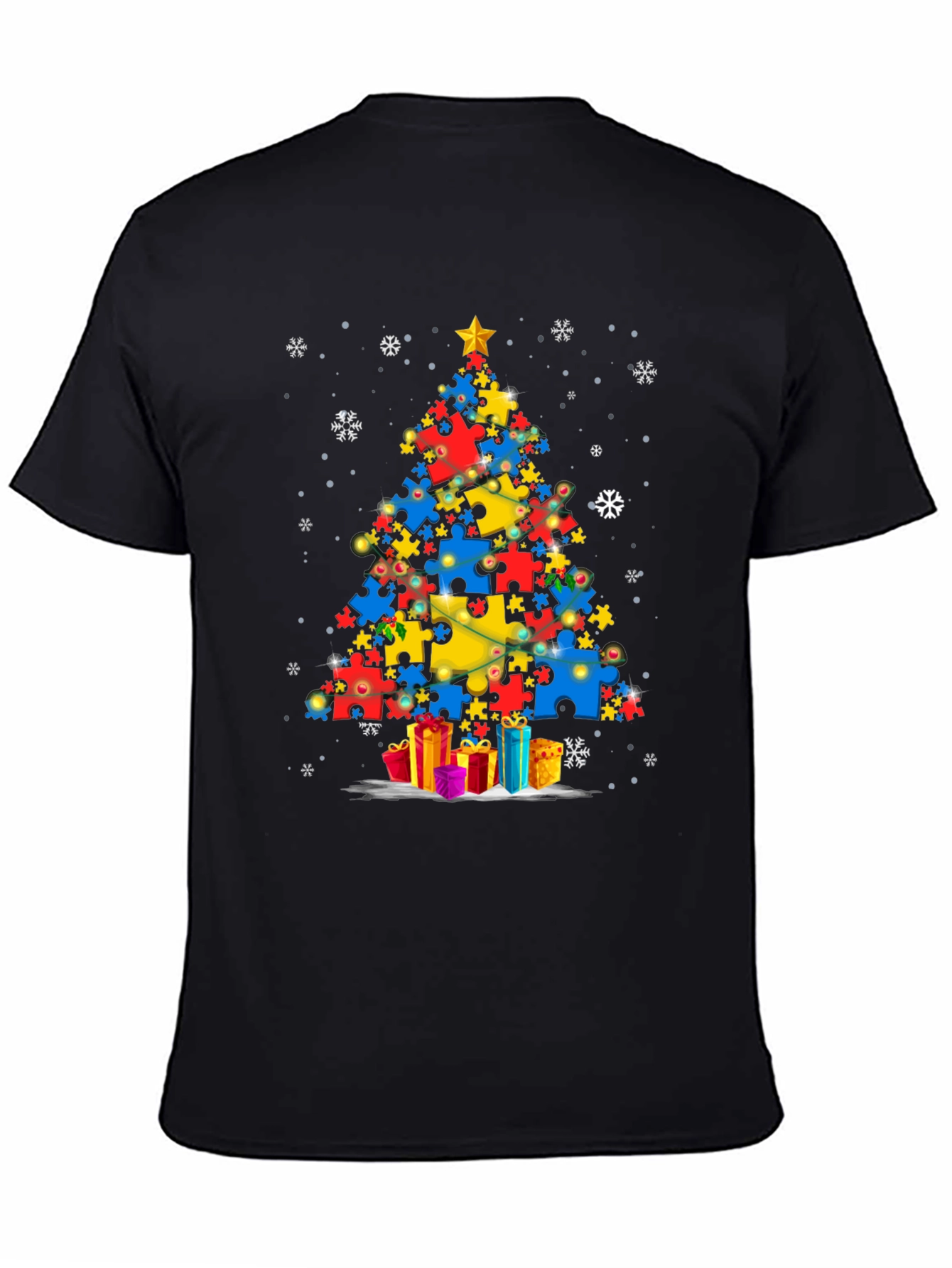 Autism Awareness Christmas Tree T-Shirt