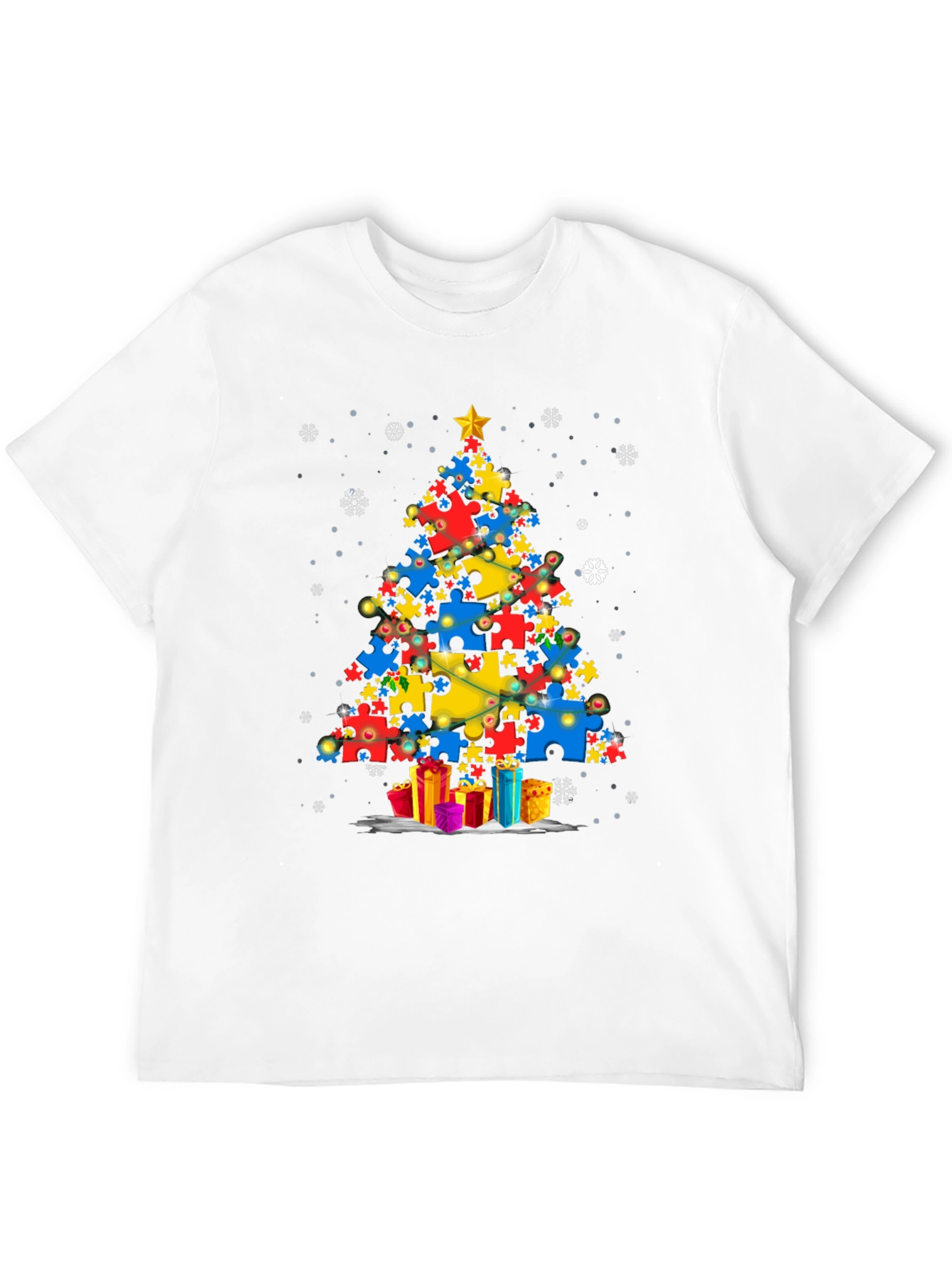 Autism Awareness Christmas Tree T-Shirt