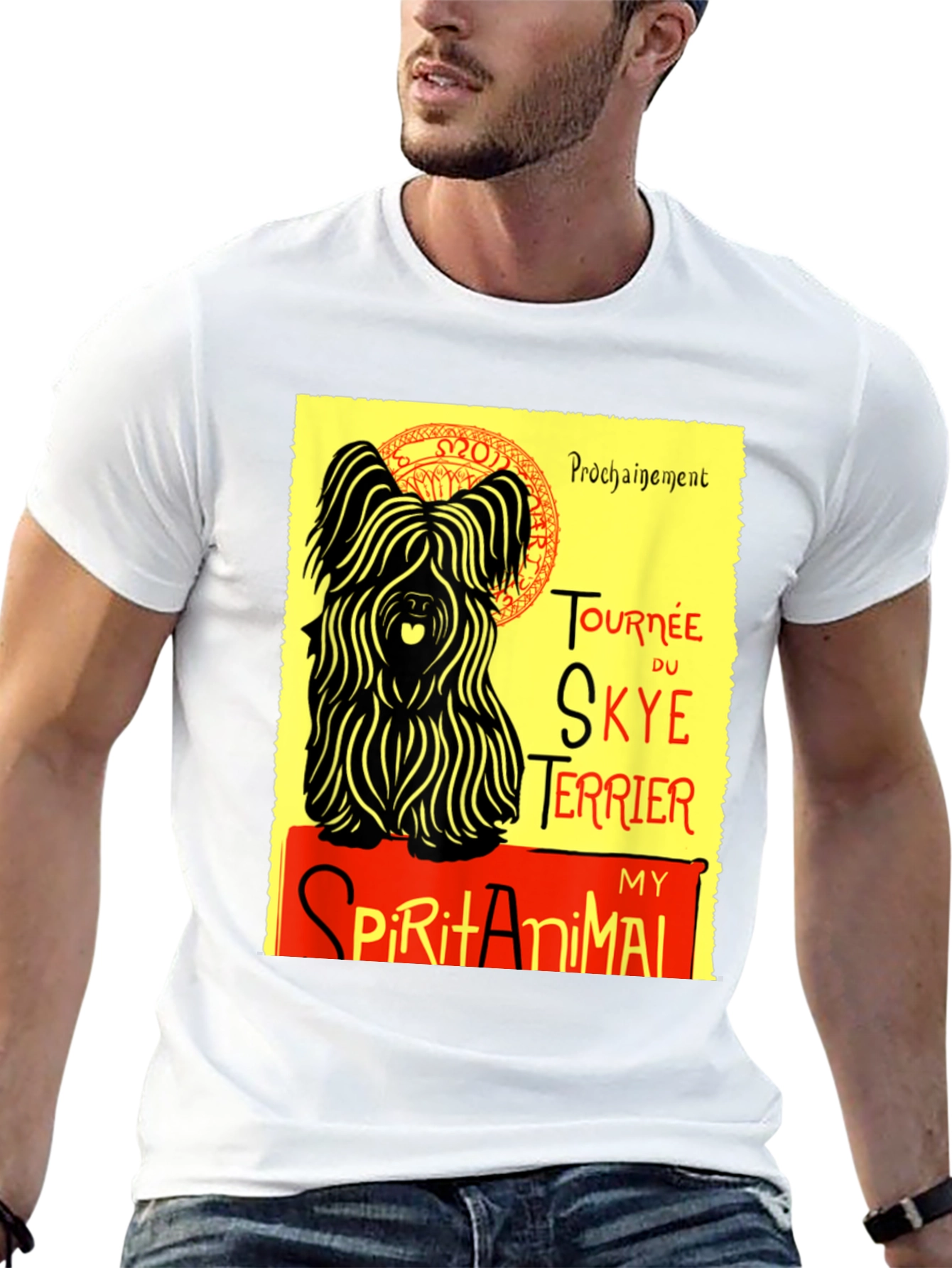 Skye Terrier Spirit Animal Graphic T-Shirt