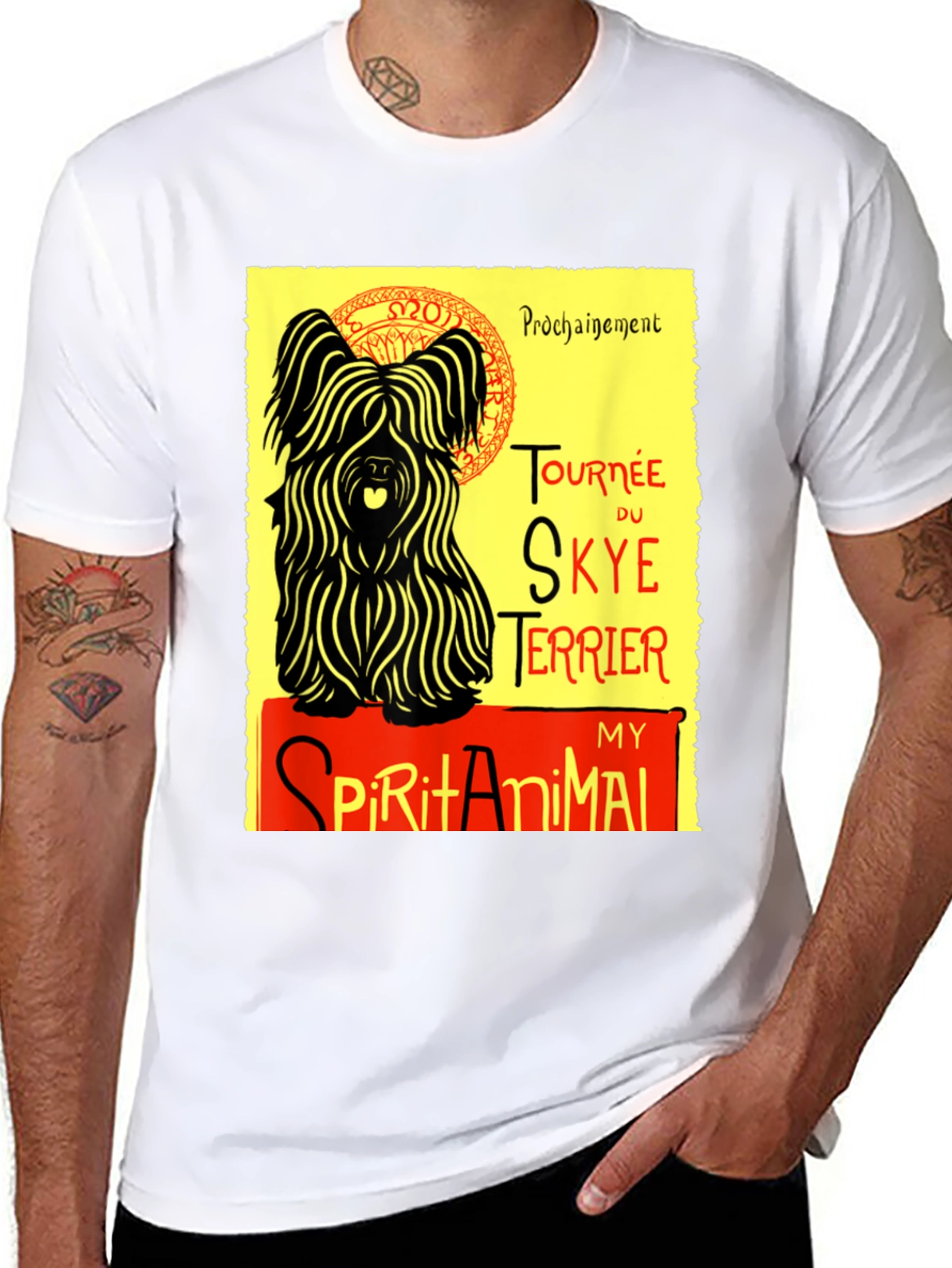 Skye Terrier Spirit Animal Graphic T-Shirt