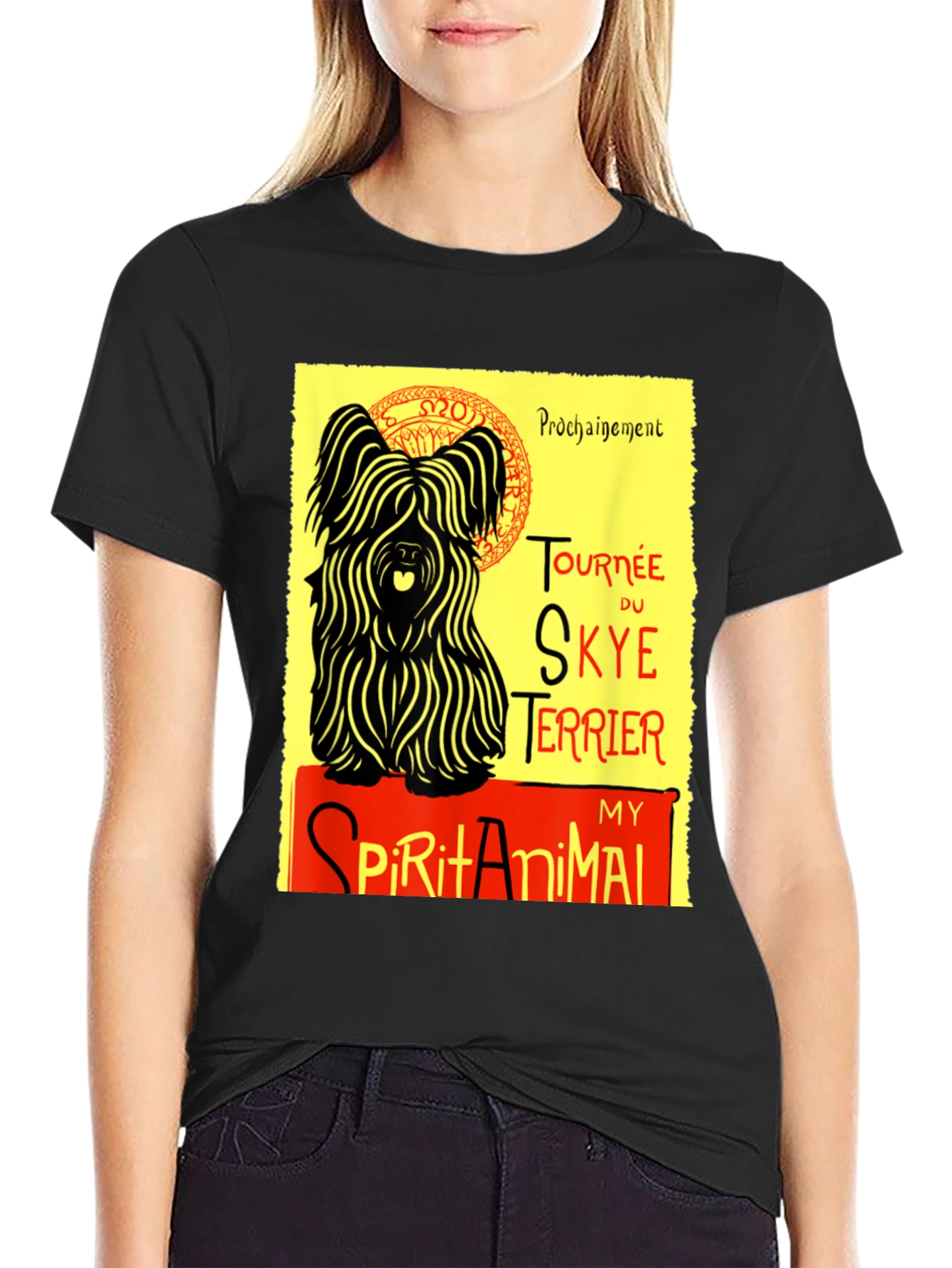 Skye Terrier Spirit Animal Graphic T-Shirt