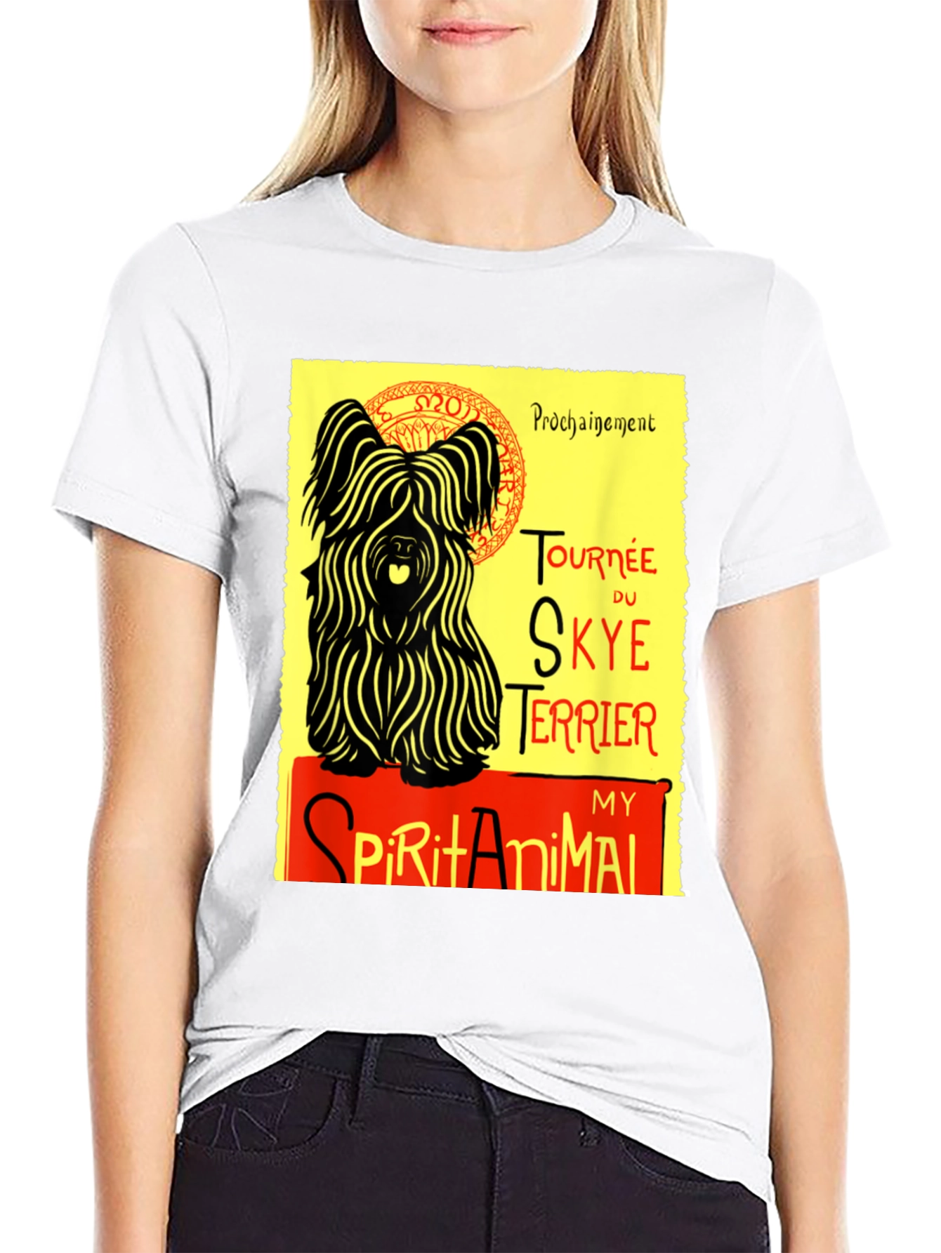 Skye Terrier Spirit Animal Graphic T-Shirt