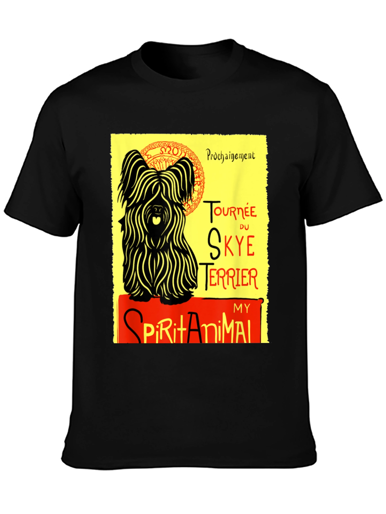 Skye Terrier Spirit Animal Graphic T-Shirt