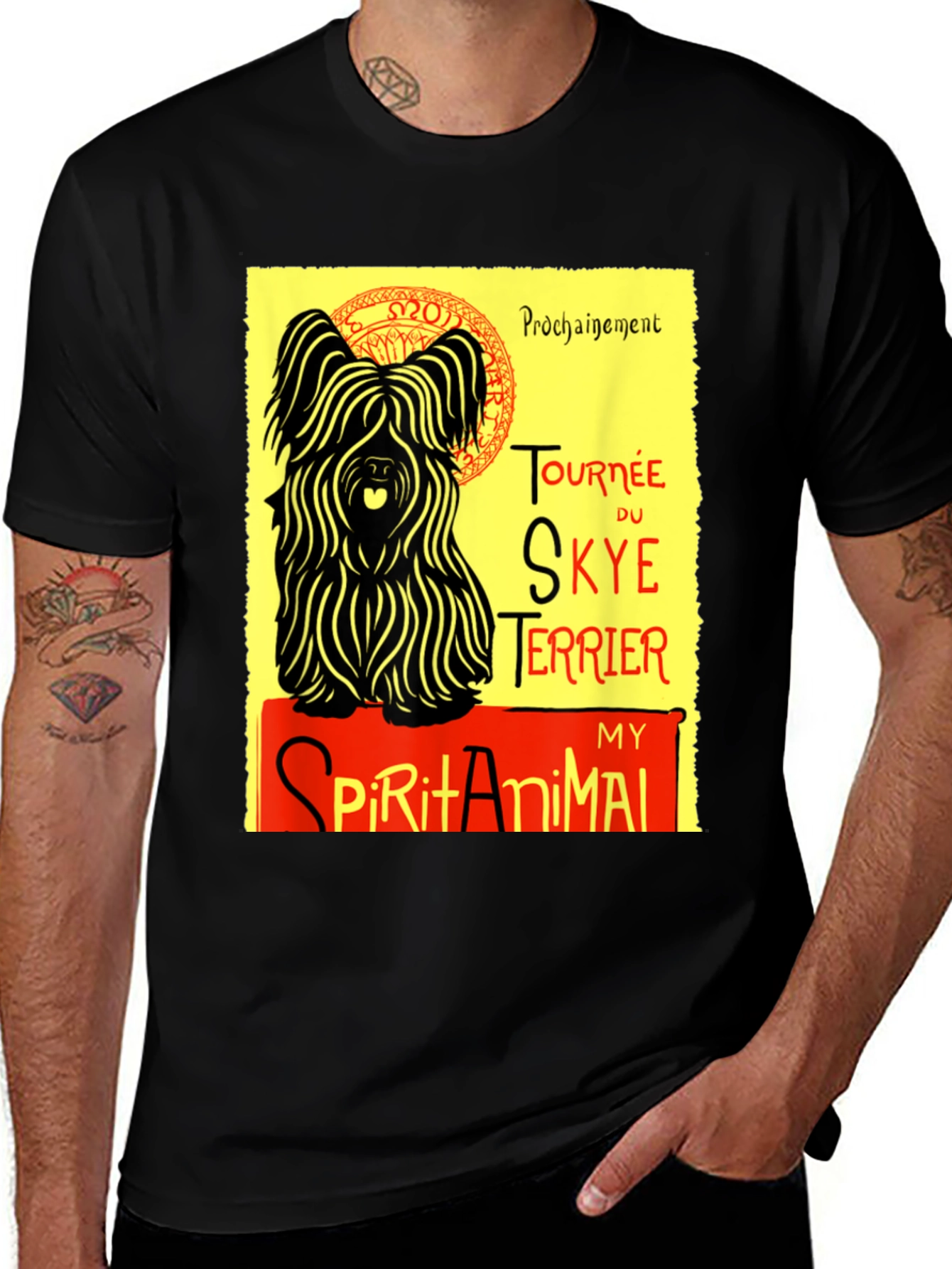 Skye Terrier Spirit Animal Graphic T-Shirt