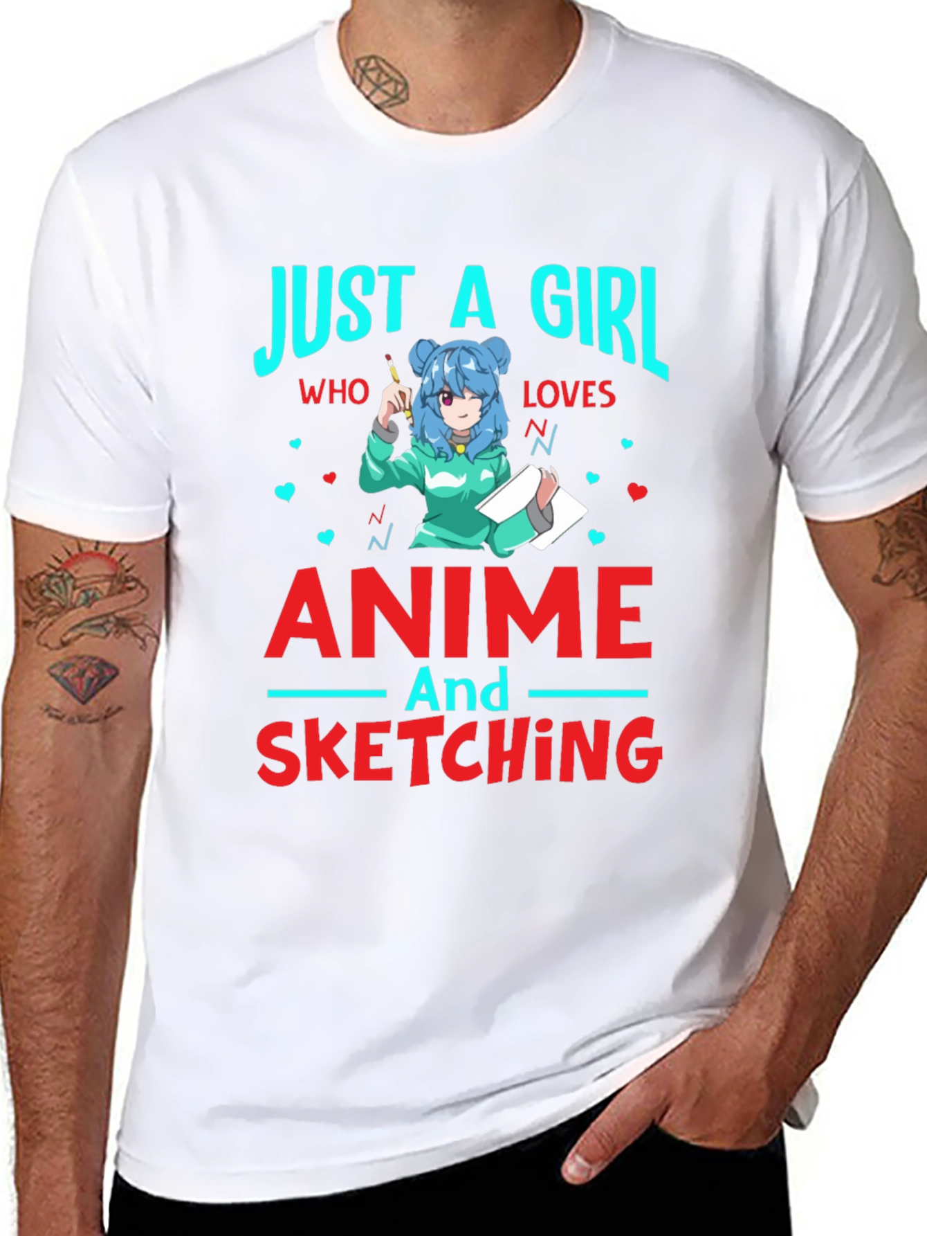 Anime & Sketching Girls T-Shirt