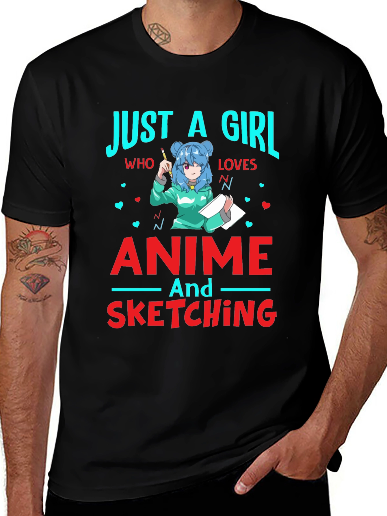 Anime & Sketching Girls T-Shirt