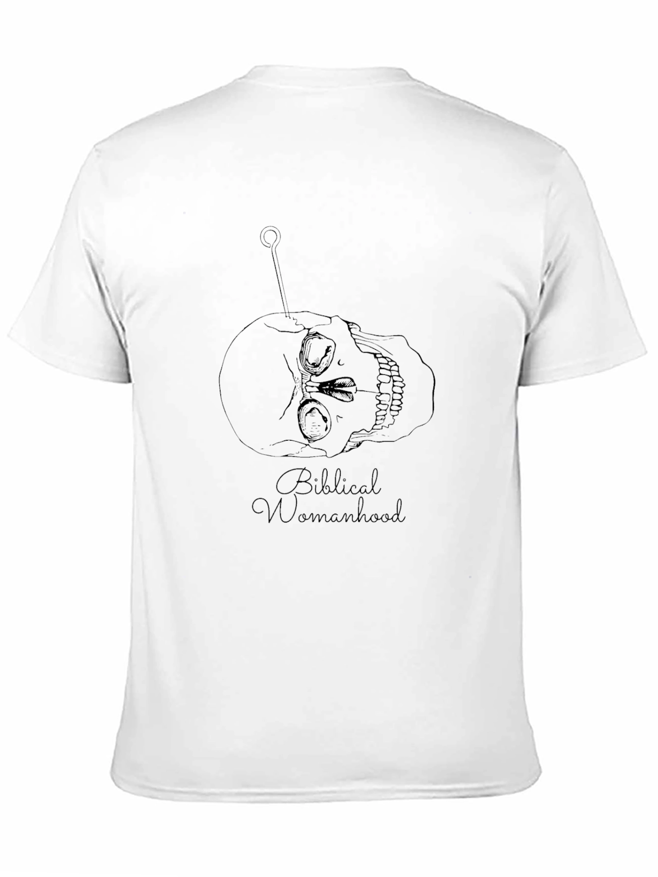 Skull & Pin Graphic Tee - Biblical Womanhood