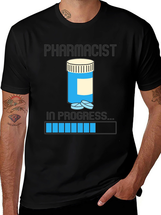 Pharmacist in Progress T-Shirt Pill Bottle Design