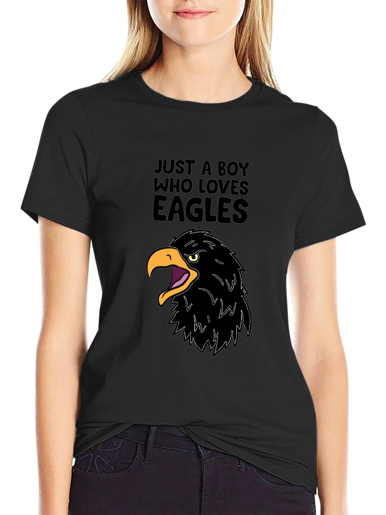 Just a Boy Who Loves Eagles Graphic T-Shirt