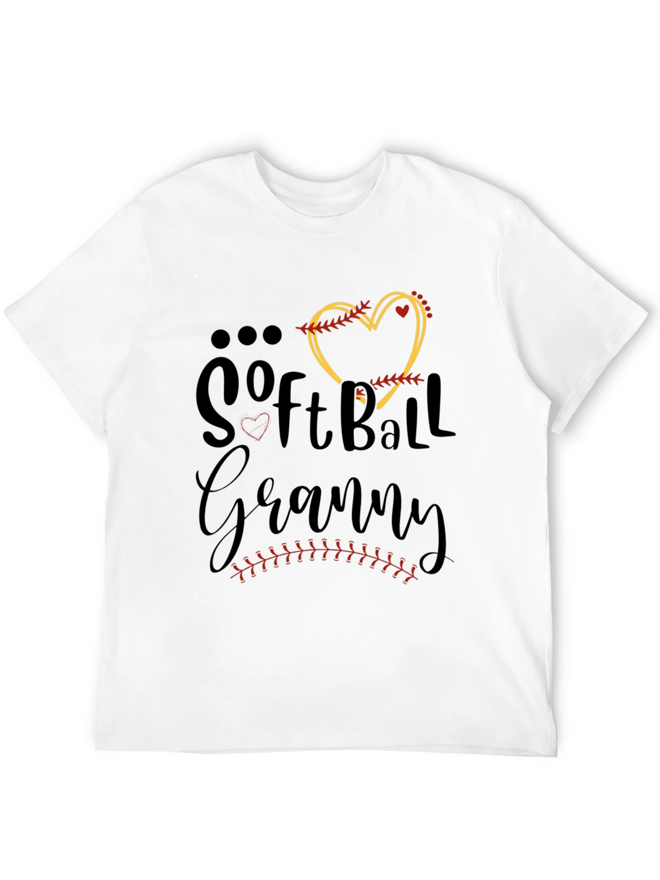 Softball Granny Black T-Shirt