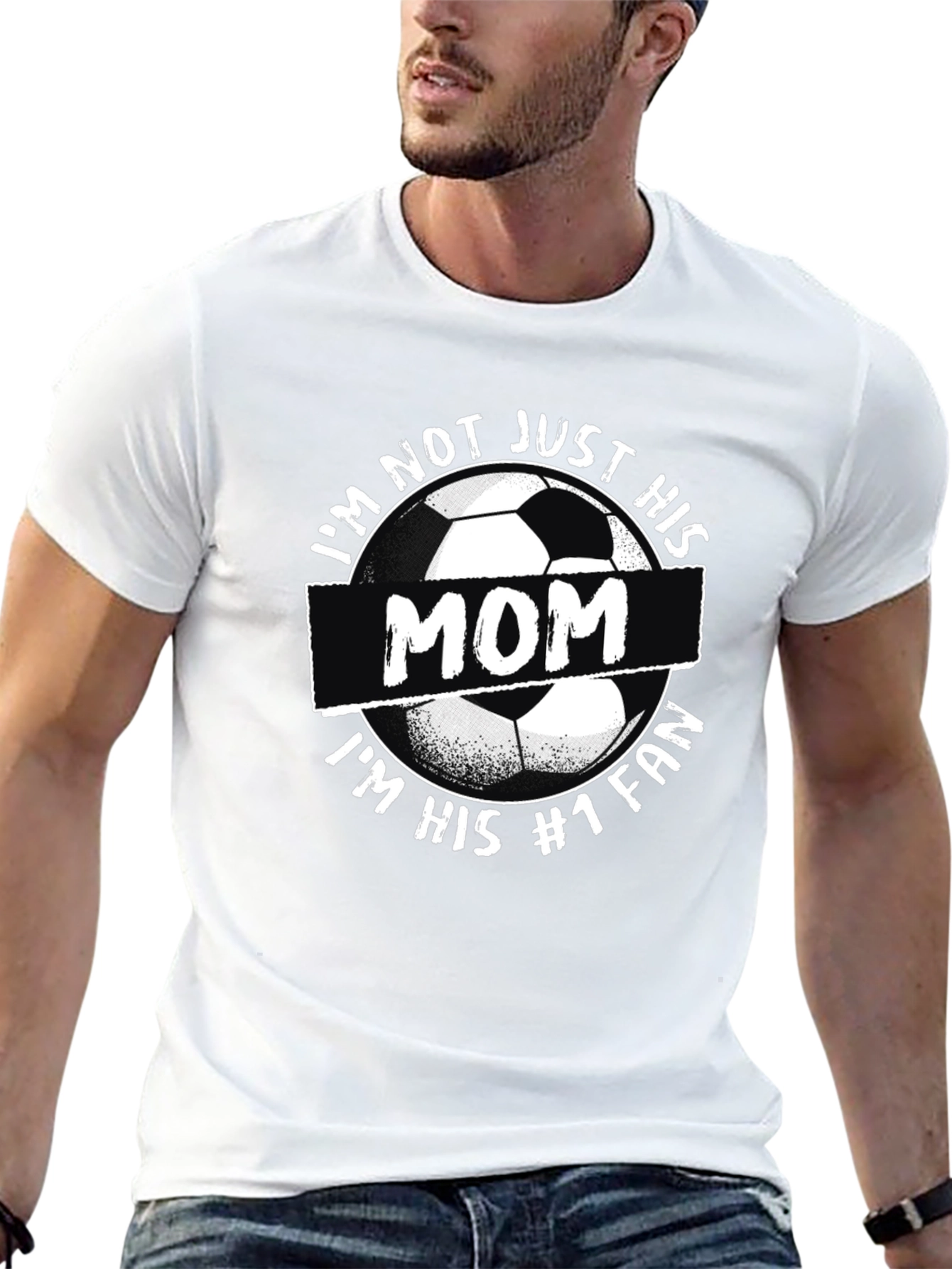 Soccer Mom T-Shirt #1 Fan Black