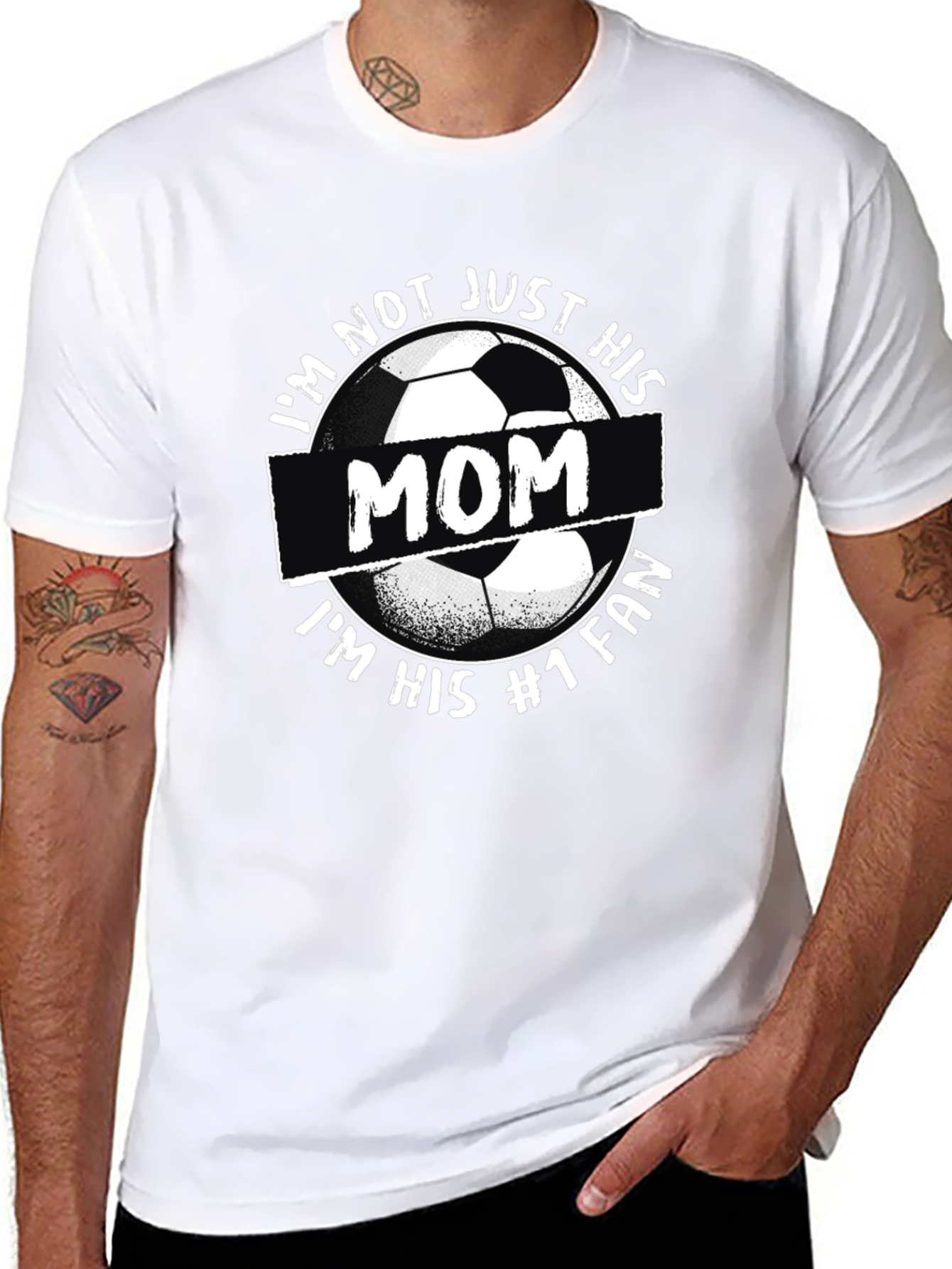 Soccer Mom T-Shirt #1 Fan Black