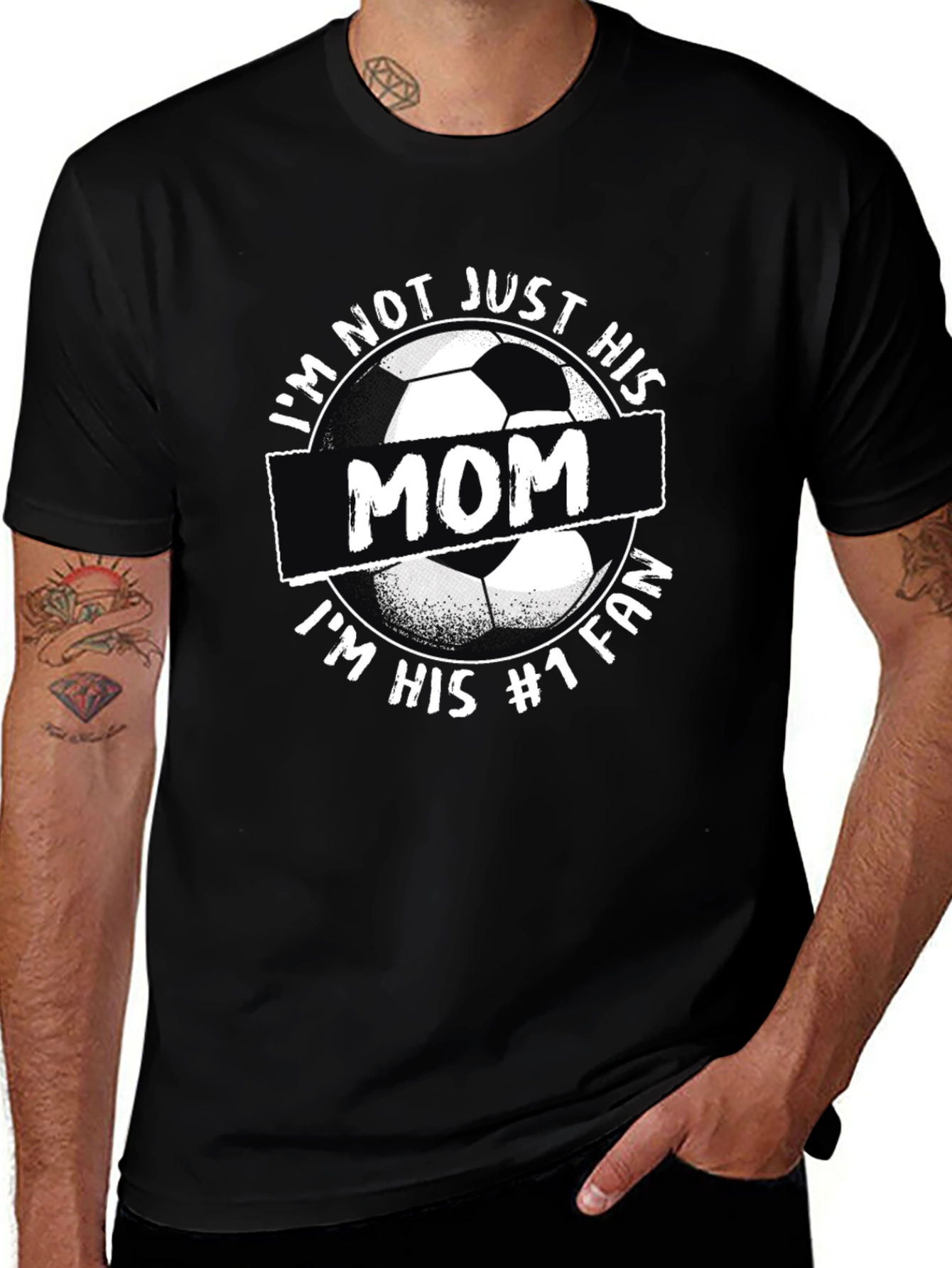 Soccer Mom T-Shirt #1 Fan Black