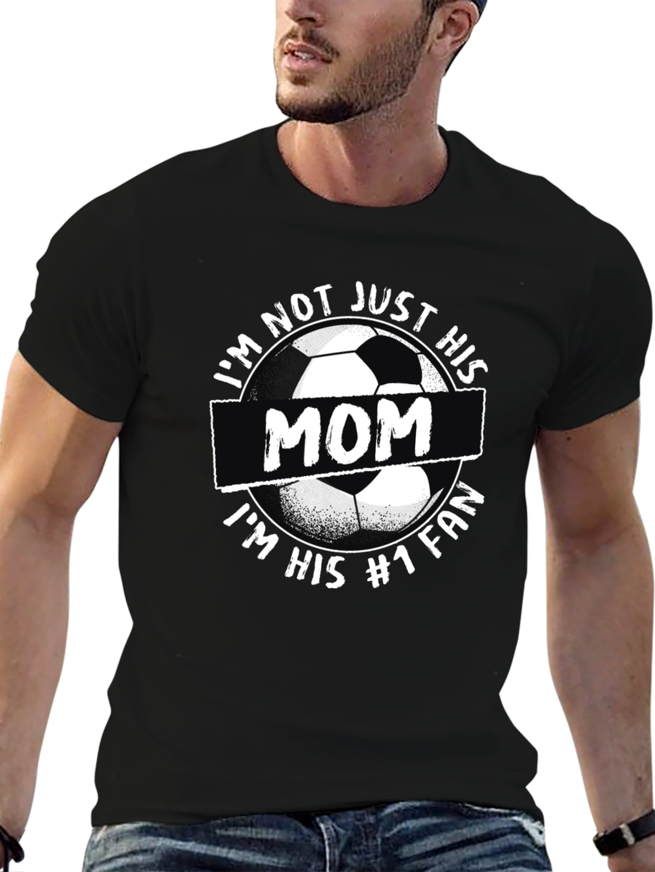 Soccer Mom T-Shirt #1 Fan Black