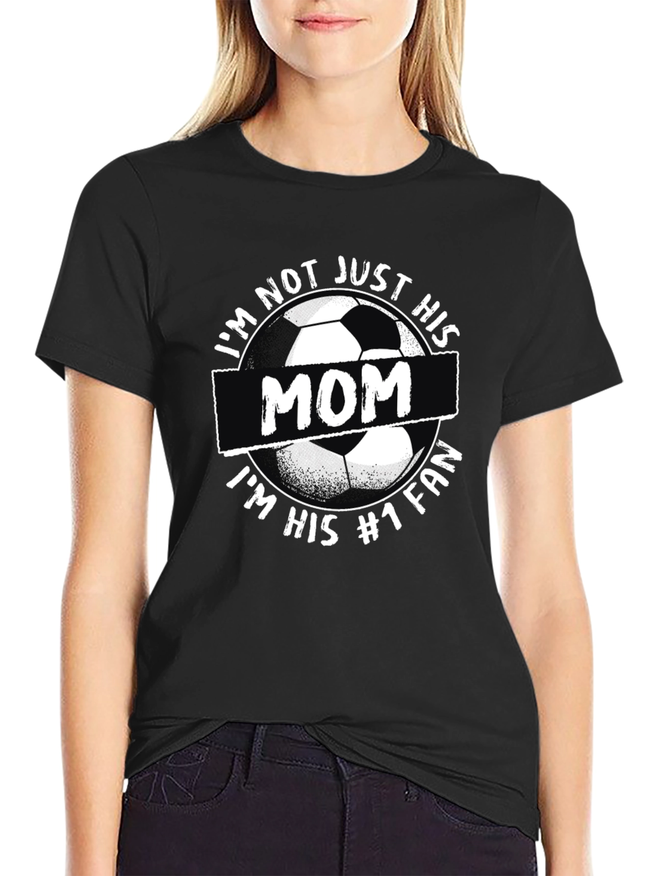 Soccer Mom T-Shirt #1 Fan Black