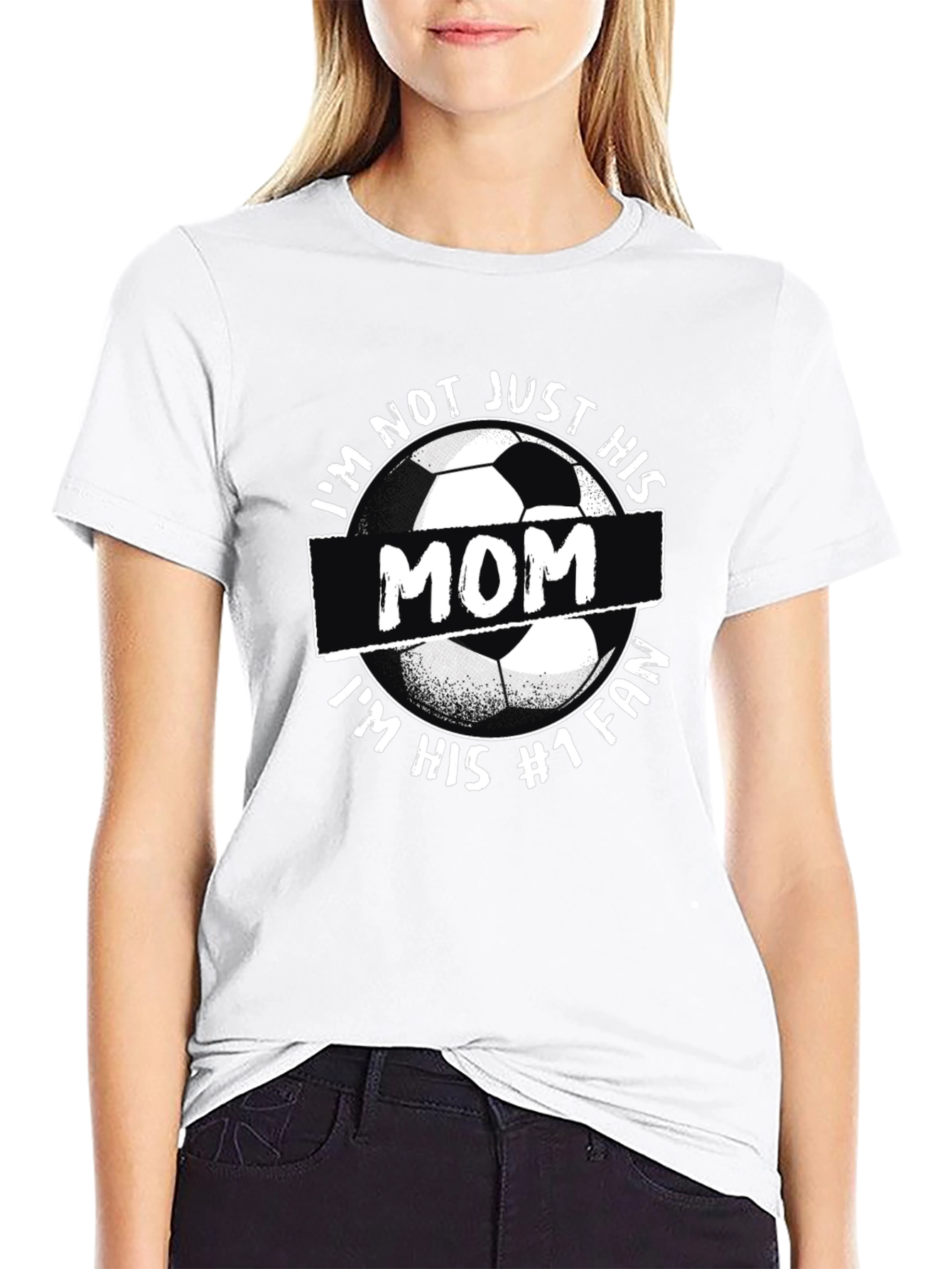 Soccer Mom T-Shirt #1 Fan Black