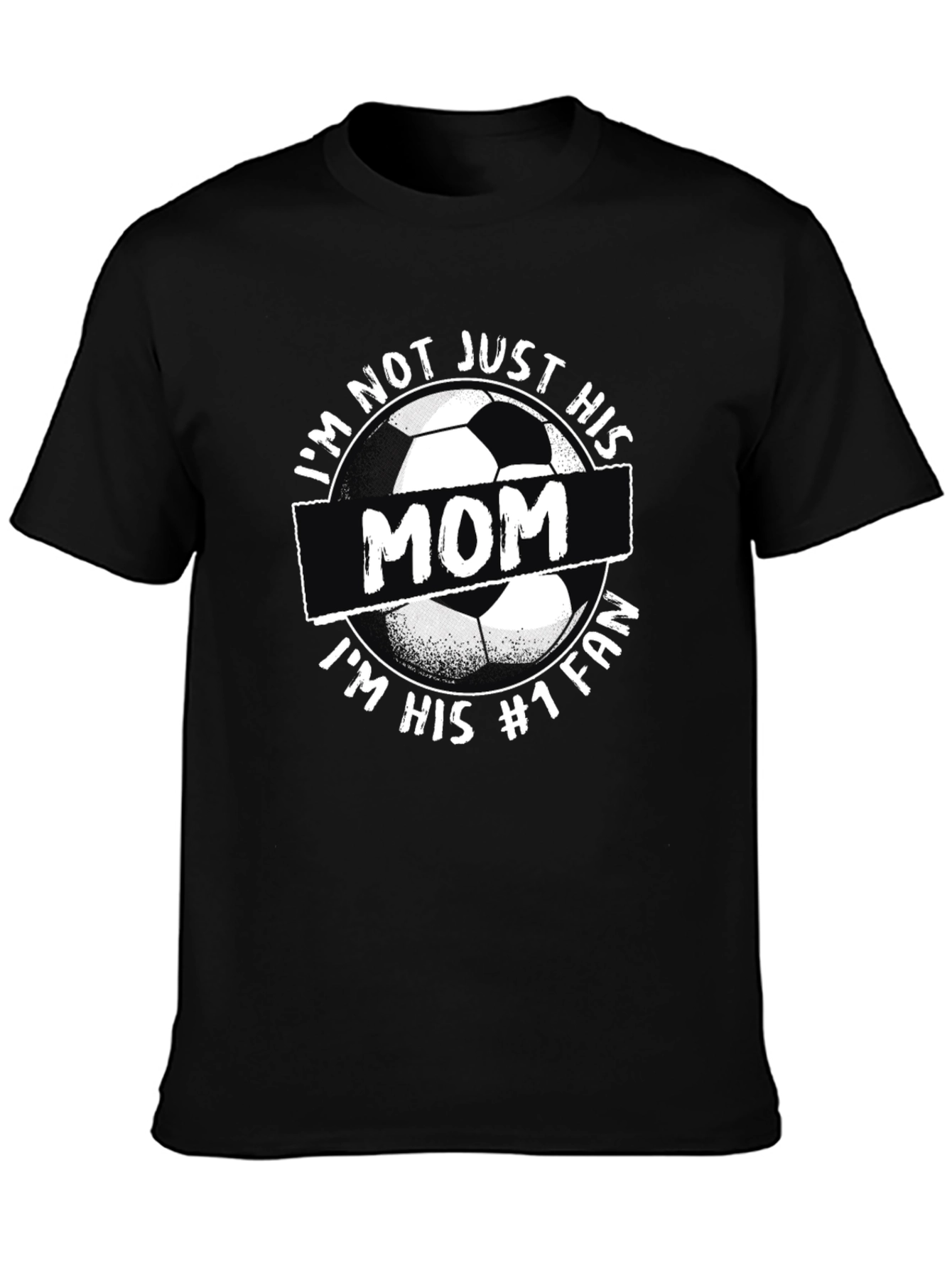 Soccer Mom T-Shirt #1 Fan Black