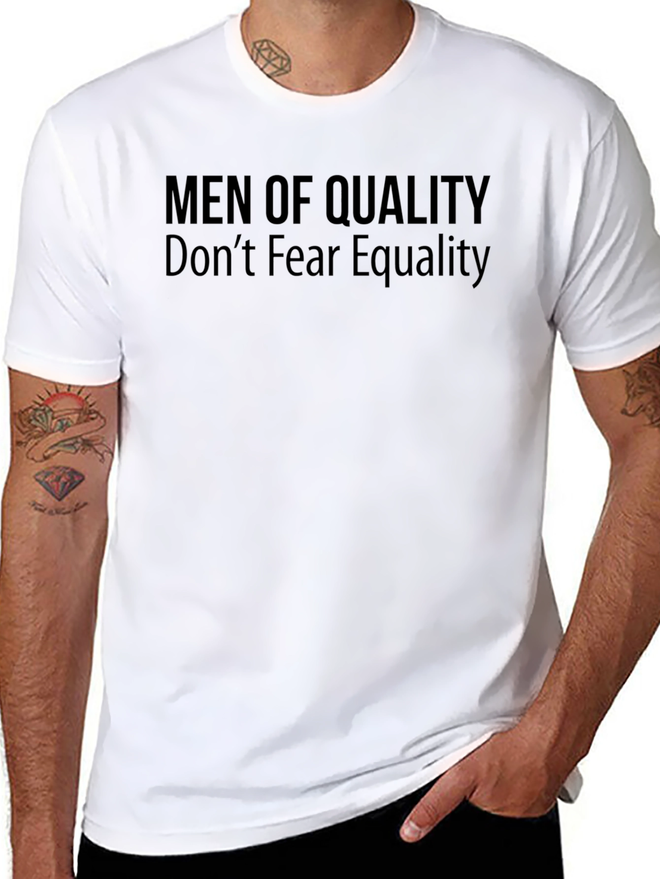 Men of Quality Equality T-Shirt - Black Graphic Tee
