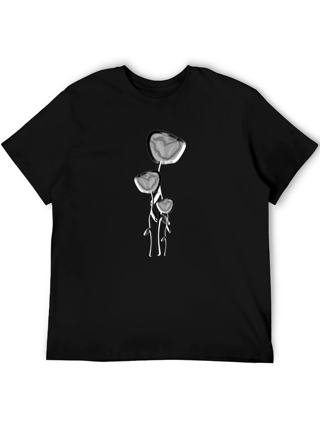 Abstract Floral Design T-Shirt