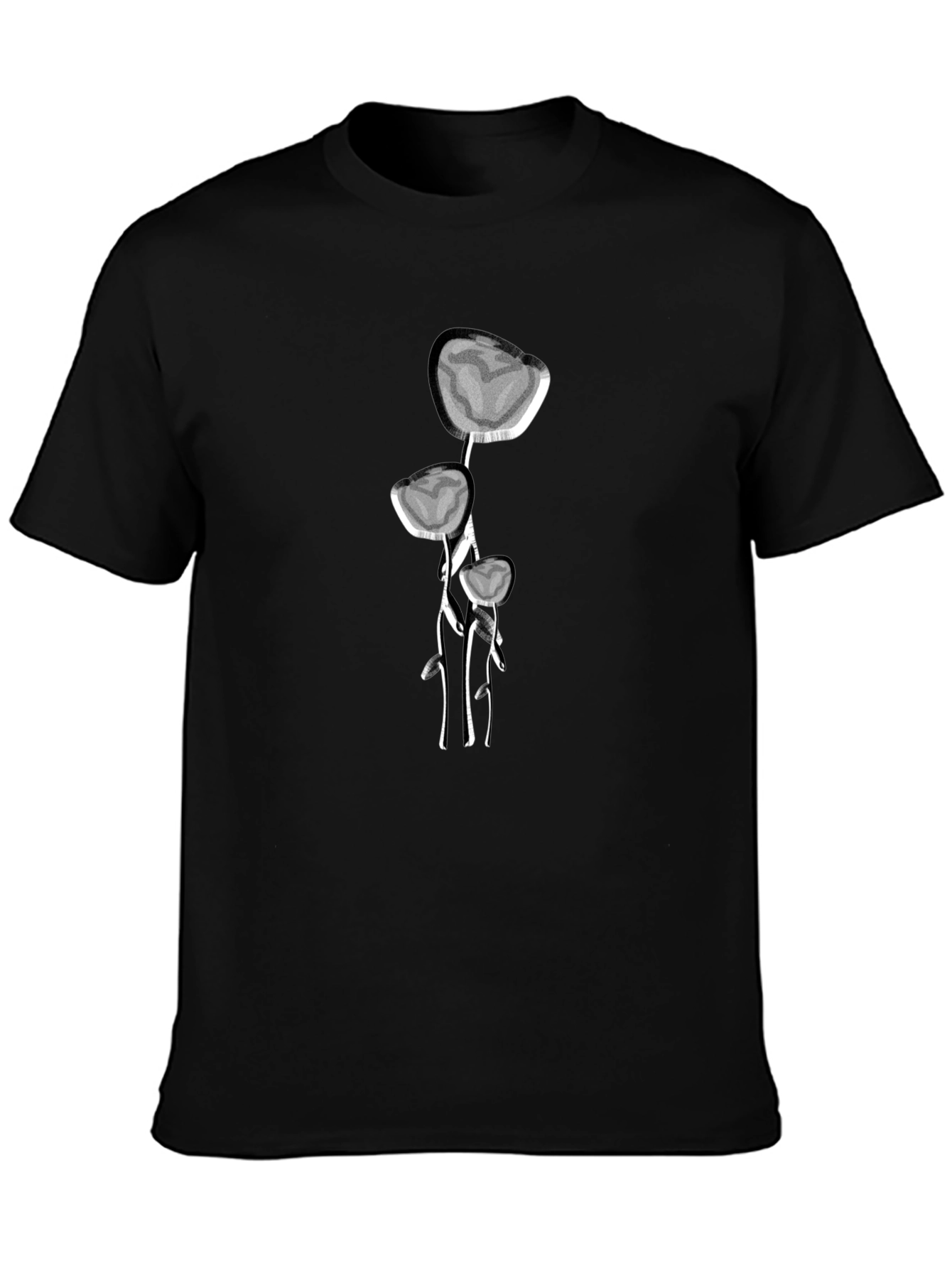 Abstract Floral Design T-Shirt