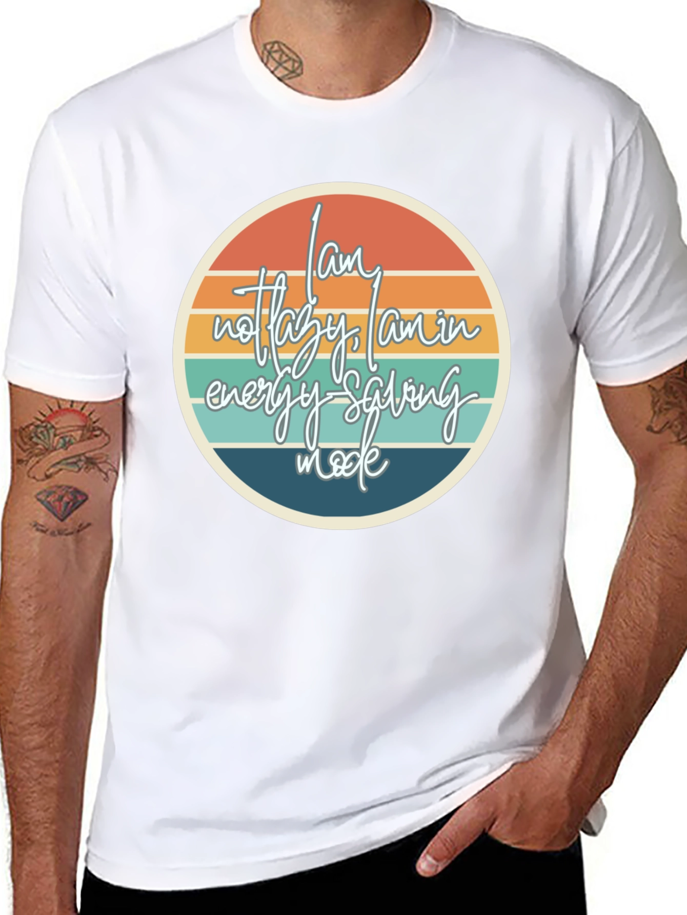Energy Saving Mode T-Shirt - Lazy Slogan Tee