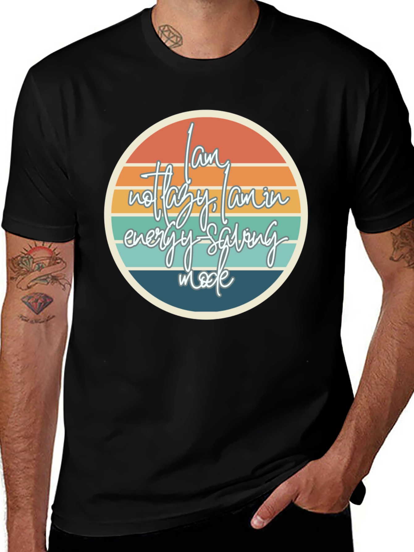 Energy Saving Mode T-Shirt - Lazy Slogan Tee