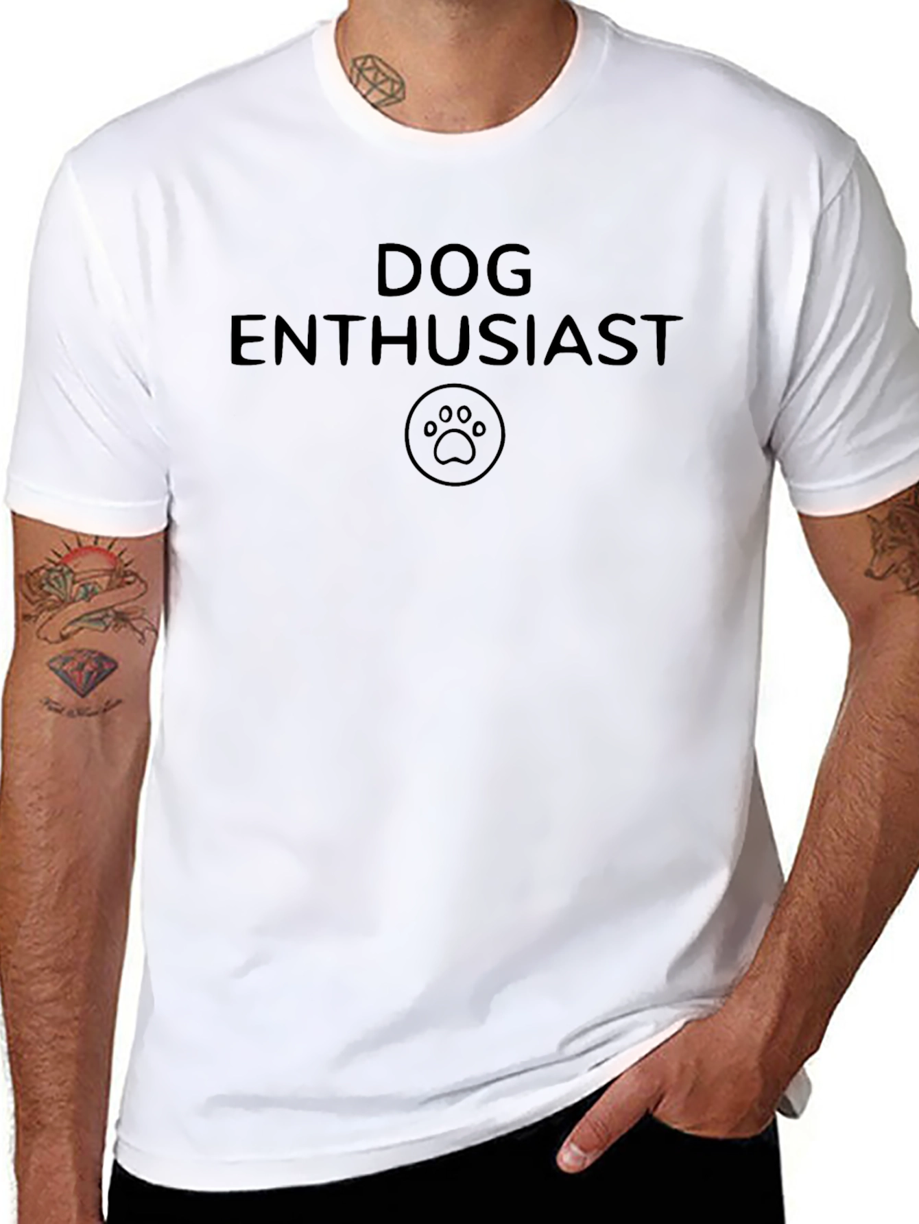 Dog Enthusiast Black T-Shirt