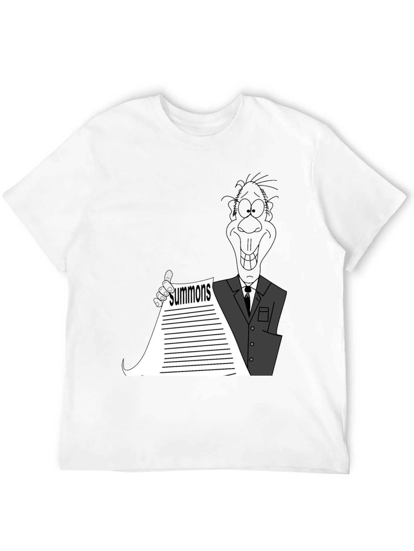 Cartoon Summons Black T-Shirt