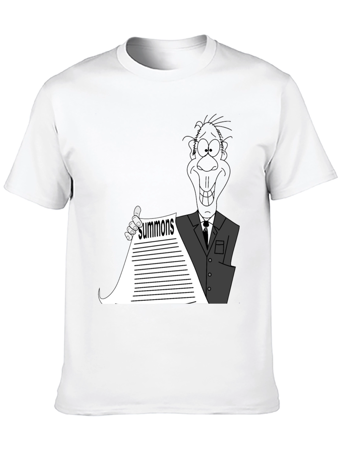 Cartoon Summons Black T-Shirt