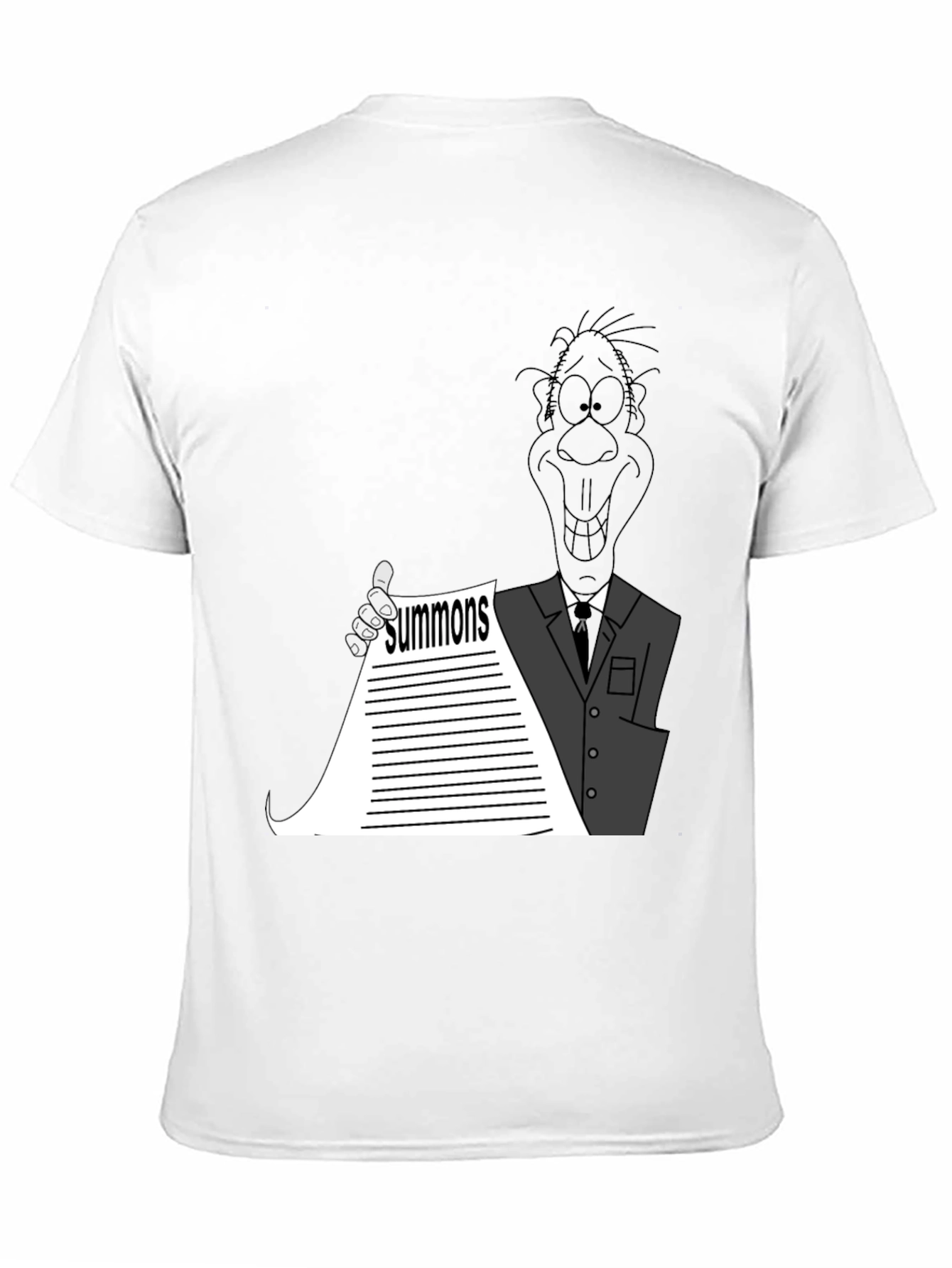 Cartoon Summons Black T-Shirt