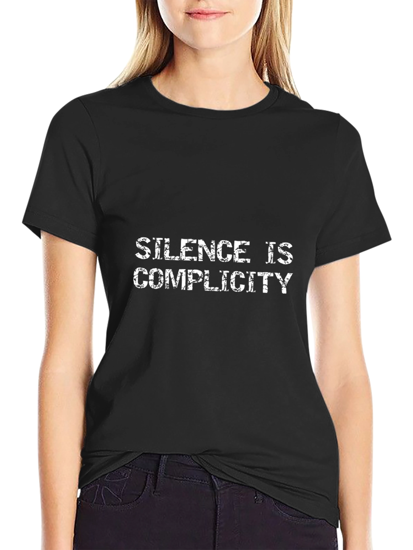Silence is Complicity Graphic Tee - Black