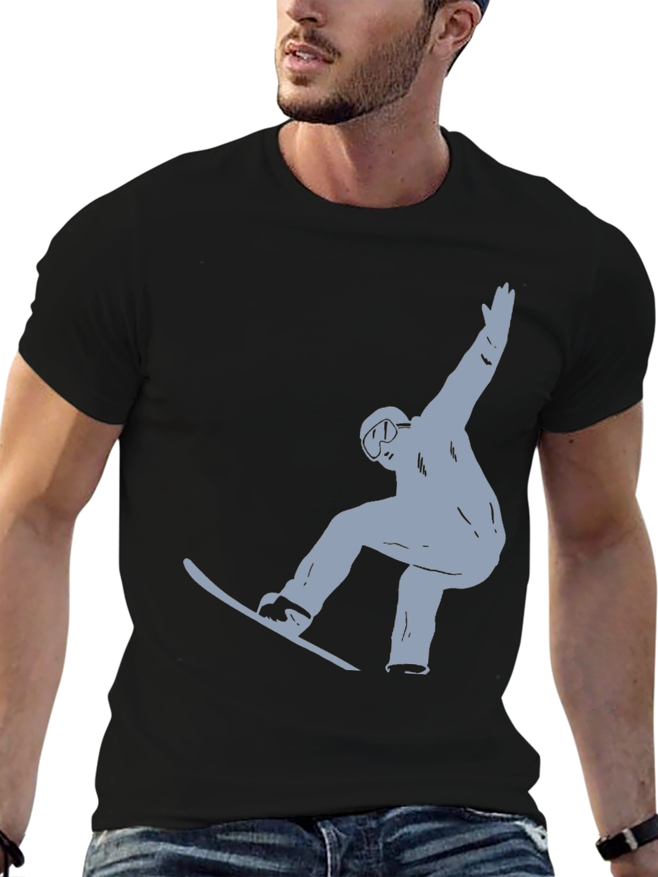 Snowboarder Graphic T-Shirt - Cool Ride Style