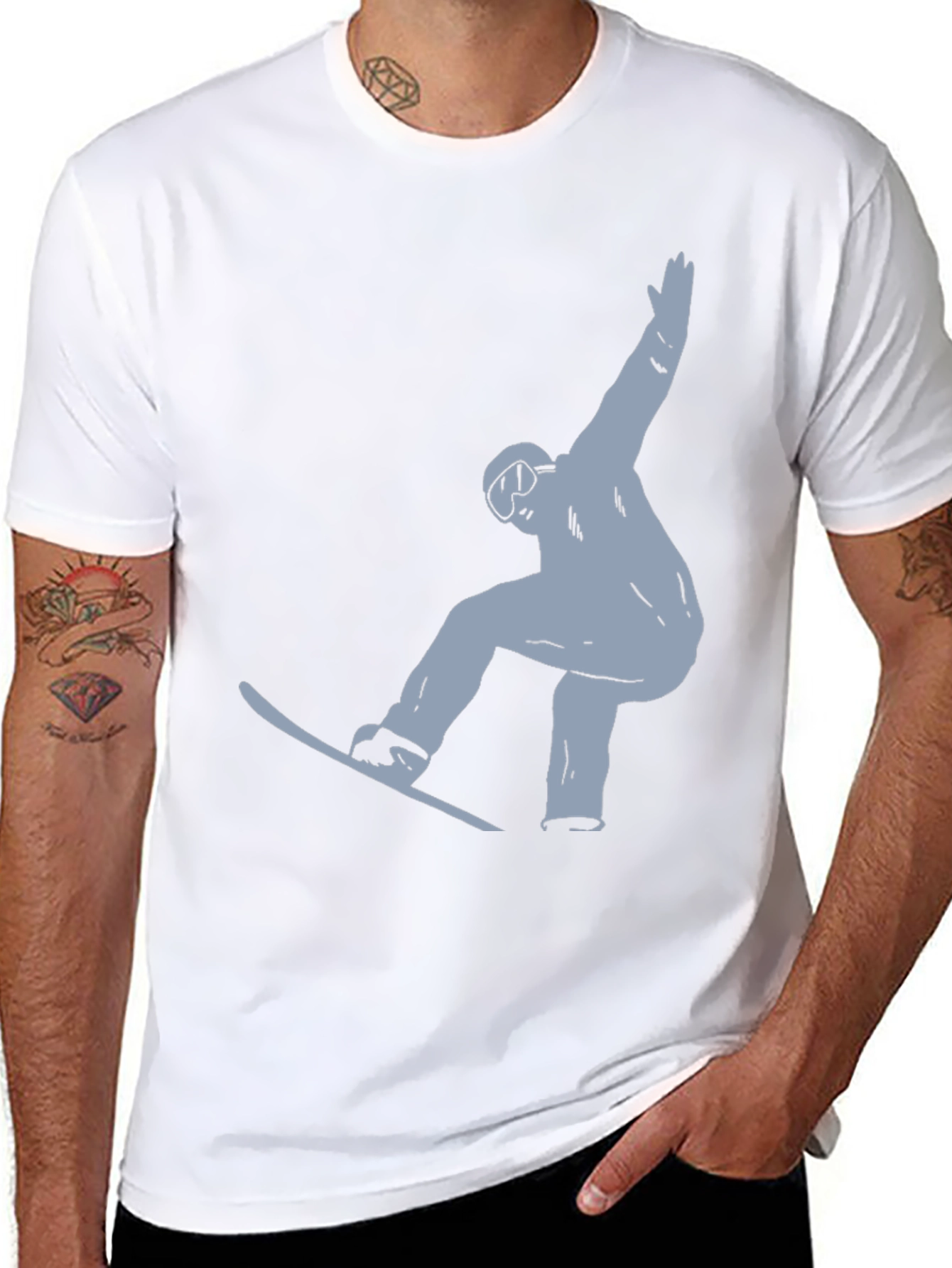 Snowboarder Graphic T-Shirt - Cool Ride Style