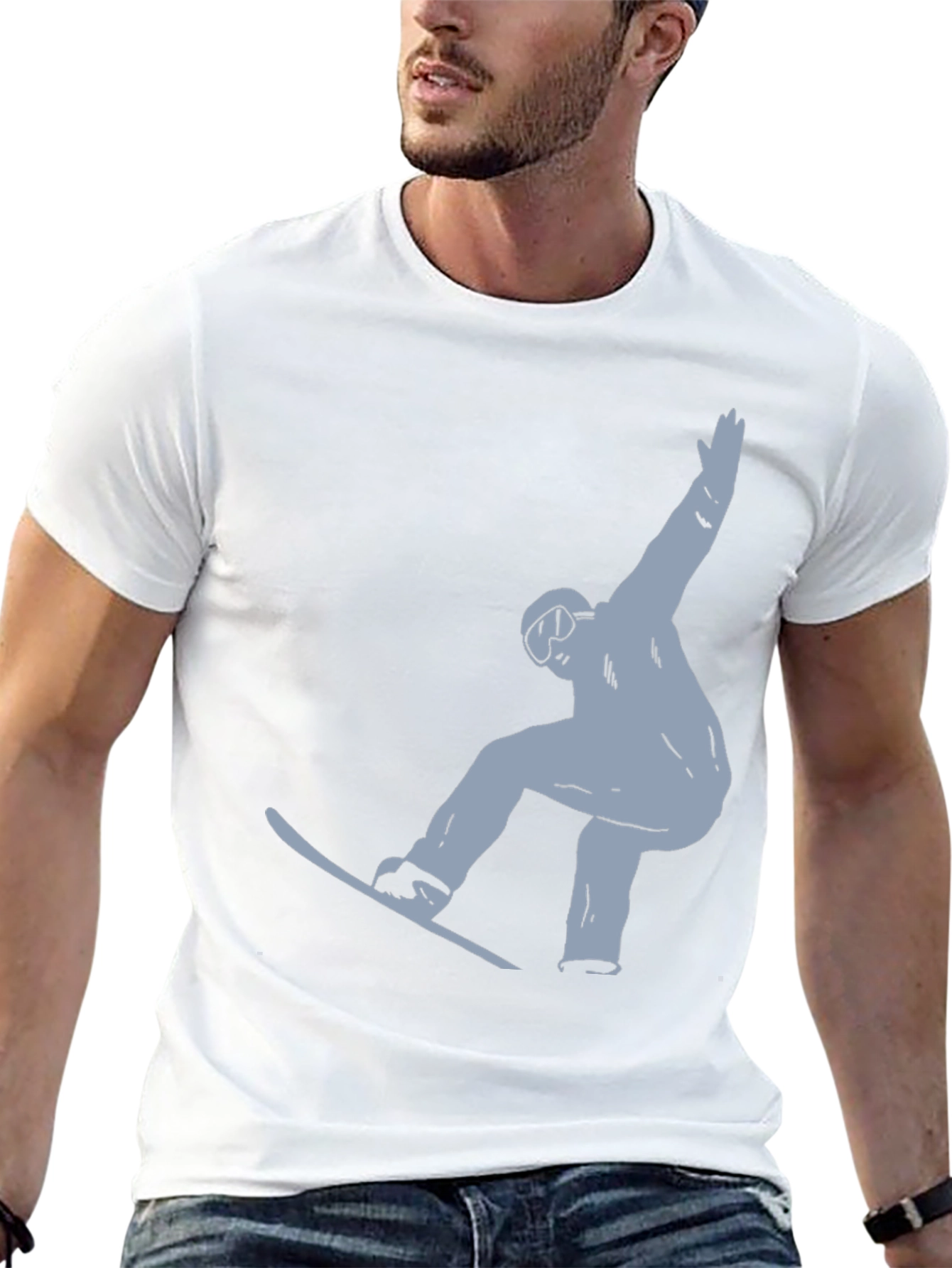 Snowboarder Graphic T-Shirt - Cool Ride Style