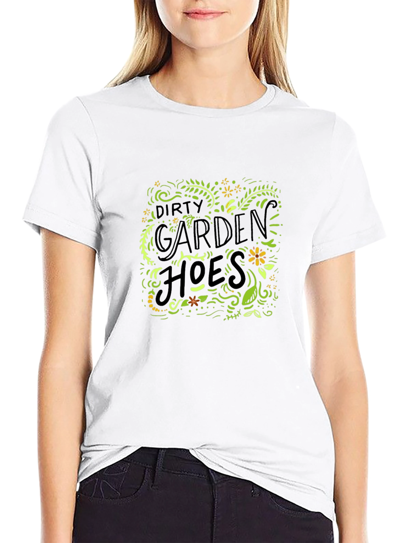 Dirty Garden Hoes Graphic Tee - Black Cotton T-Shirt