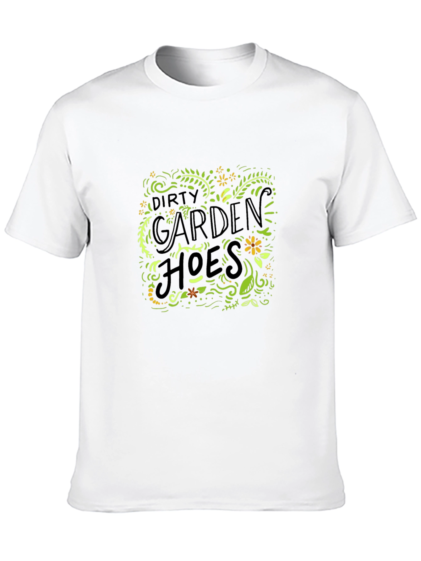 Dirty Garden Hoes Graphic Tee - Black Cotton T-Shirt