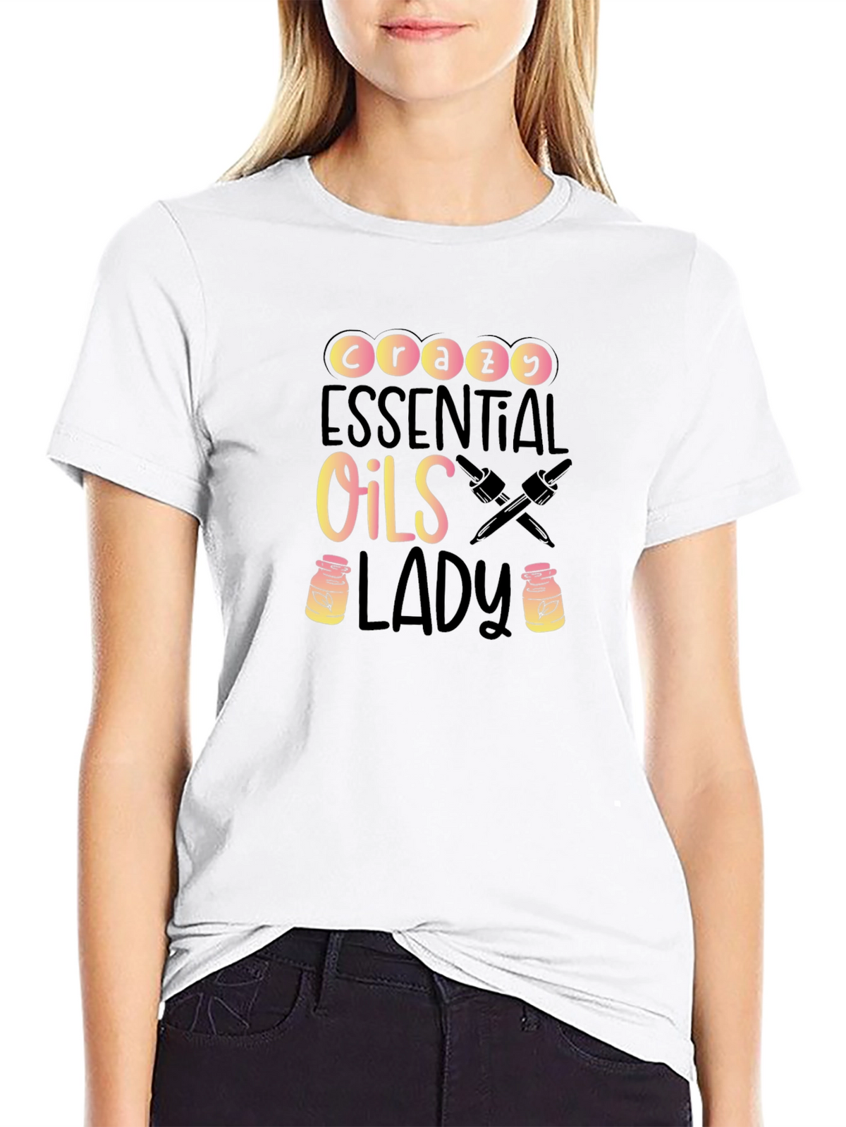 Crazy Essential Oils Lady T-Shirt