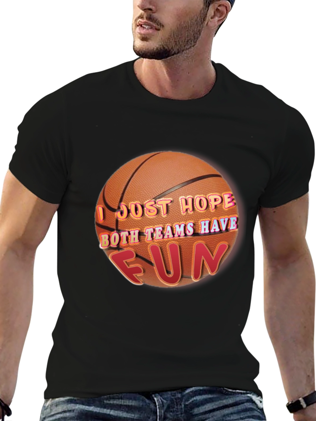 Basketball Fun Graphic T-Shirt