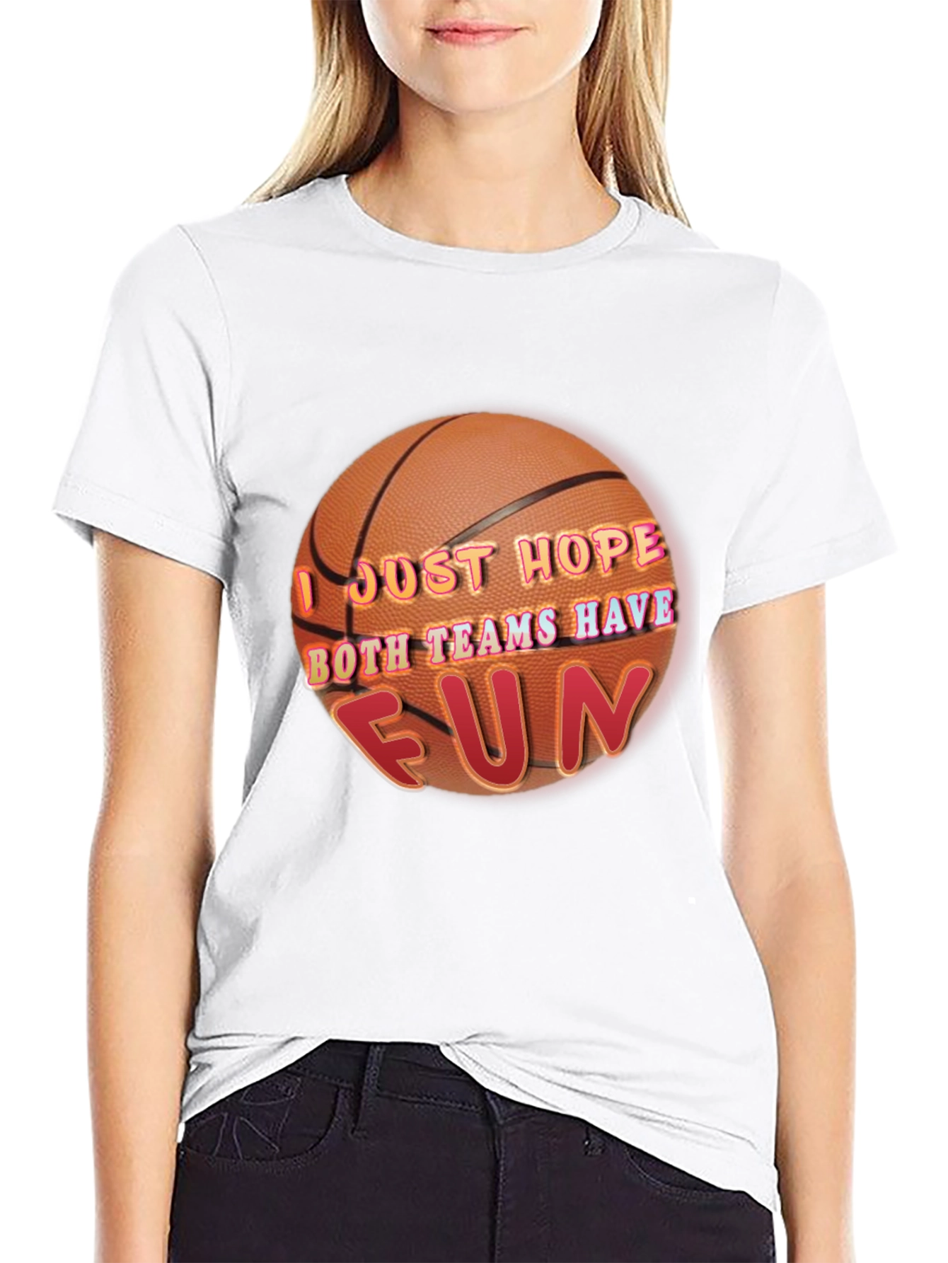 Basketball Fun Graphic T-Shirt