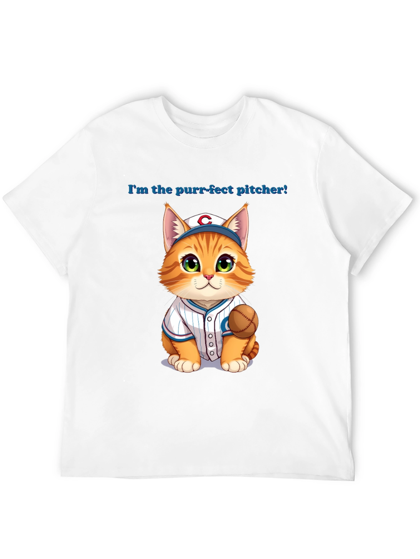Purr-fect Pitcher Cat T-Shirt