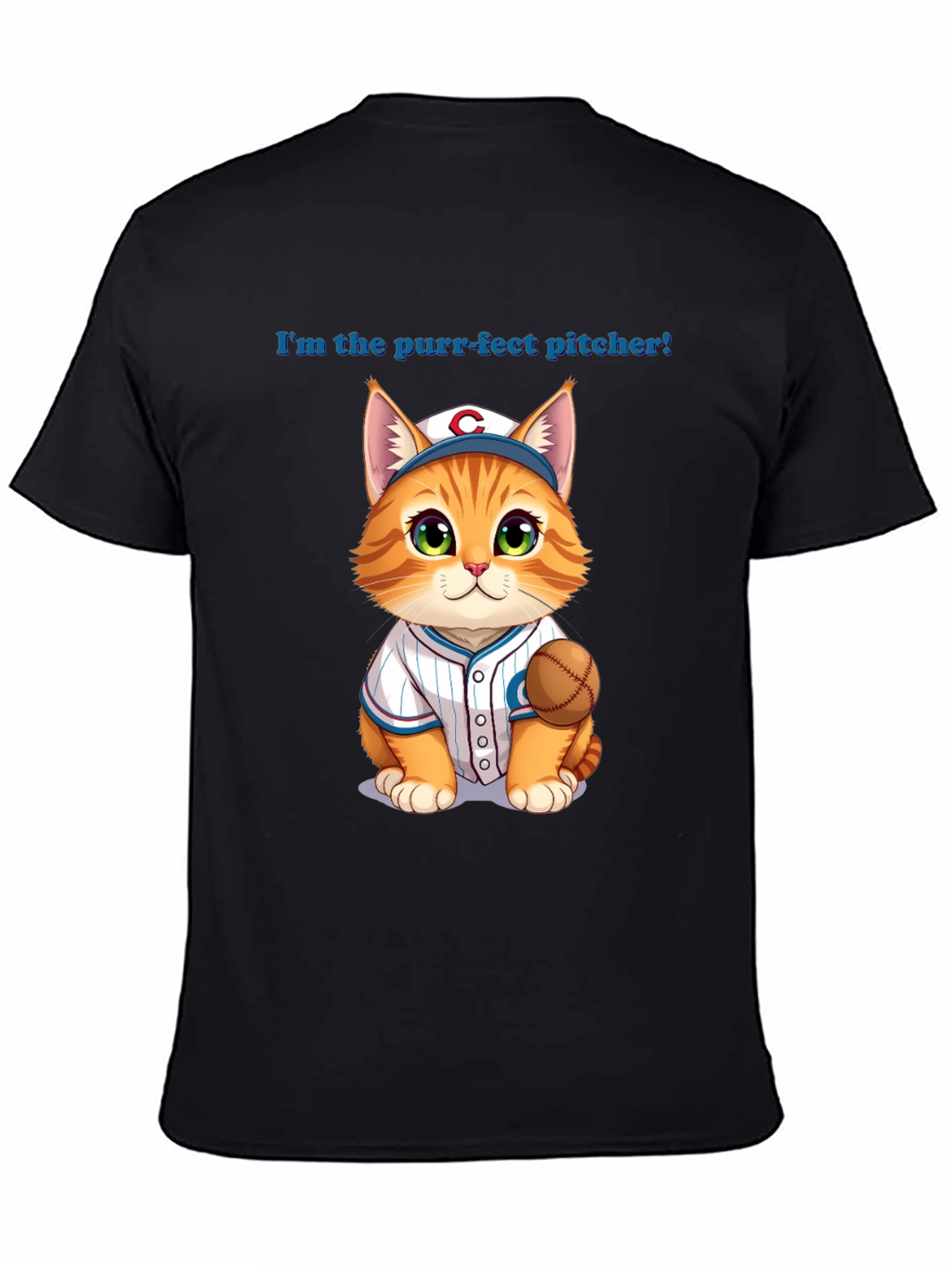Purr-fect Pitcher Cat T-Shirt