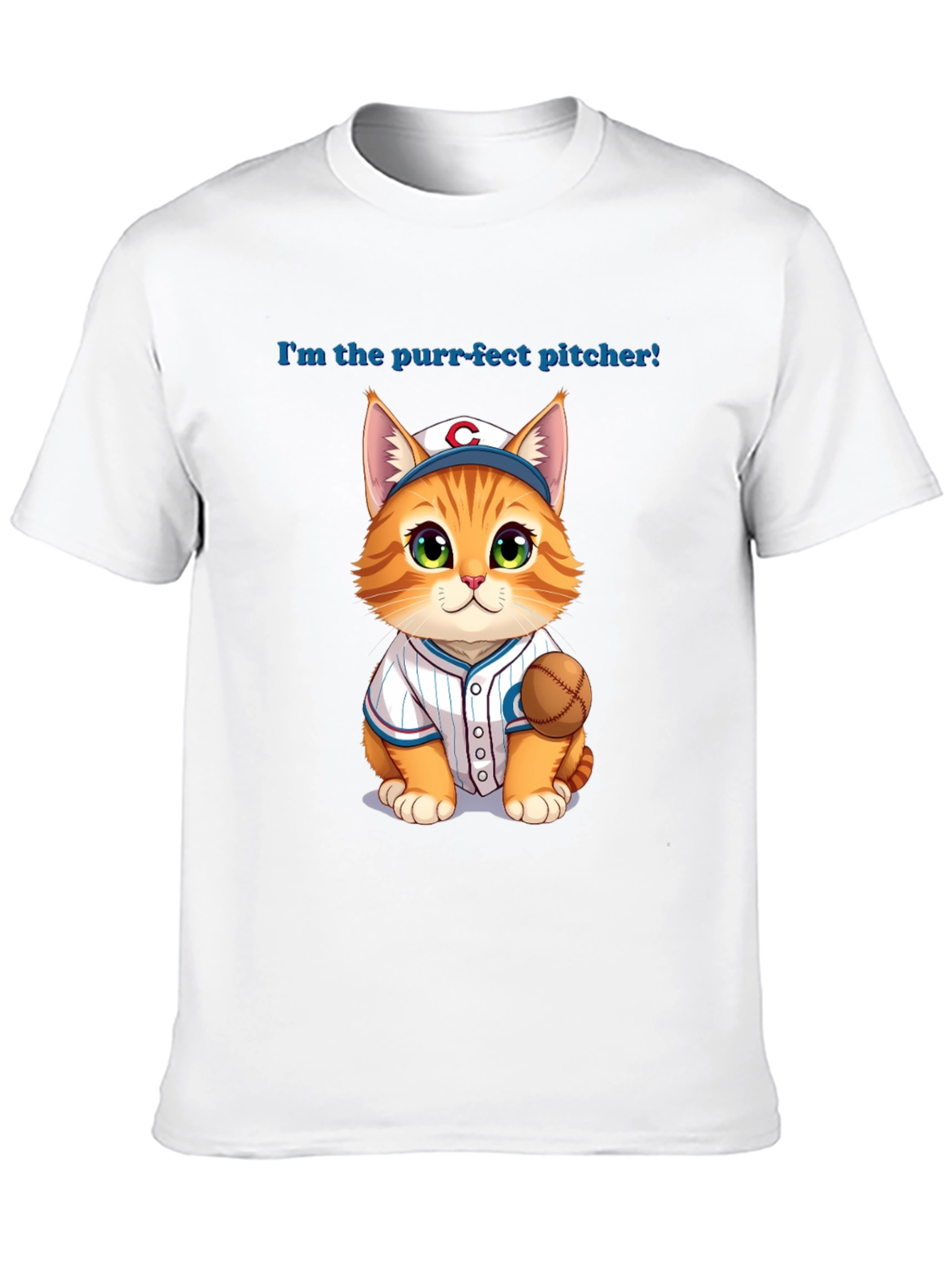 Purr-fect Pitcher Cat T-Shirt