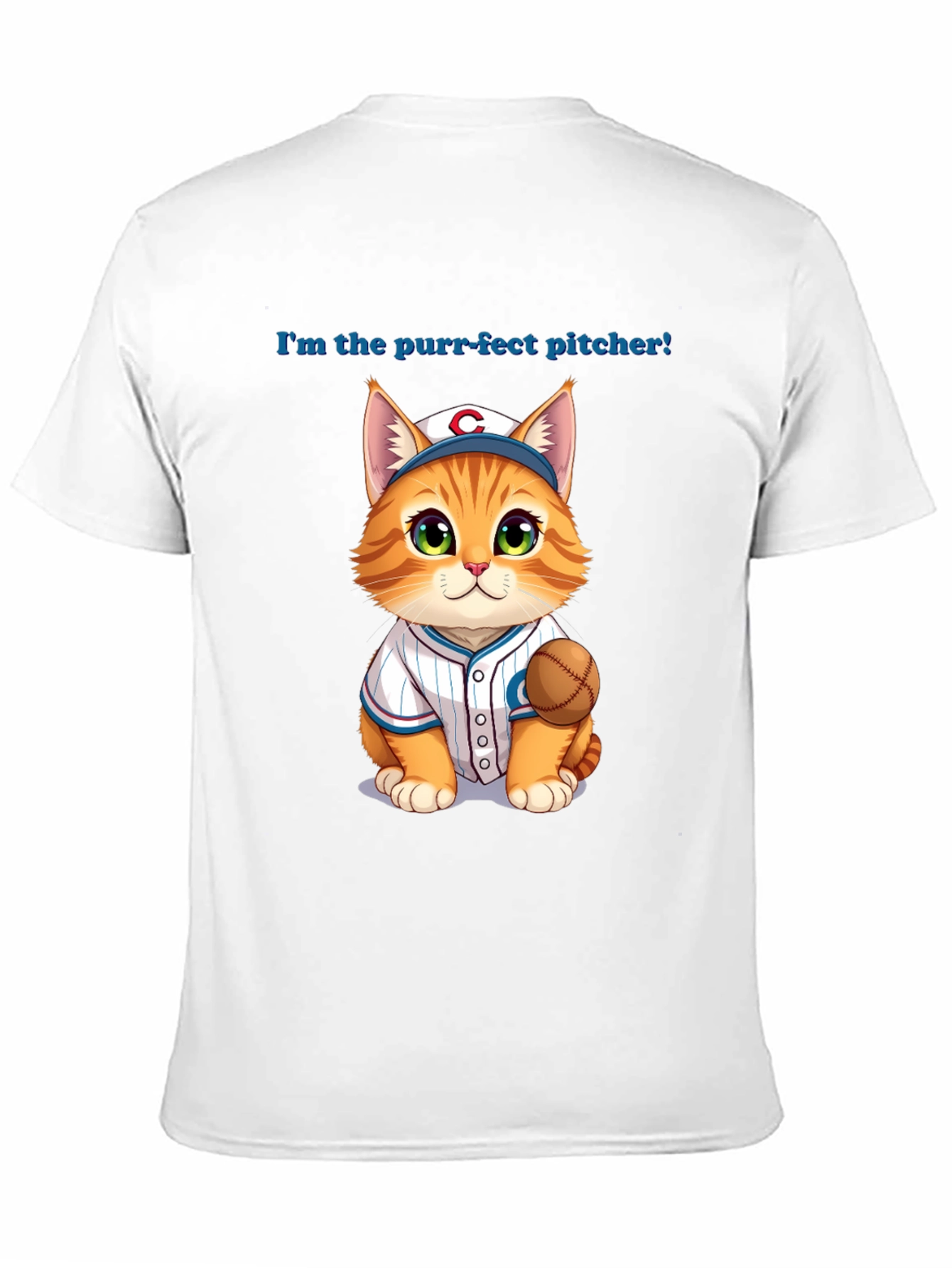 Purr-fect Pitcher Cat T-Shirt