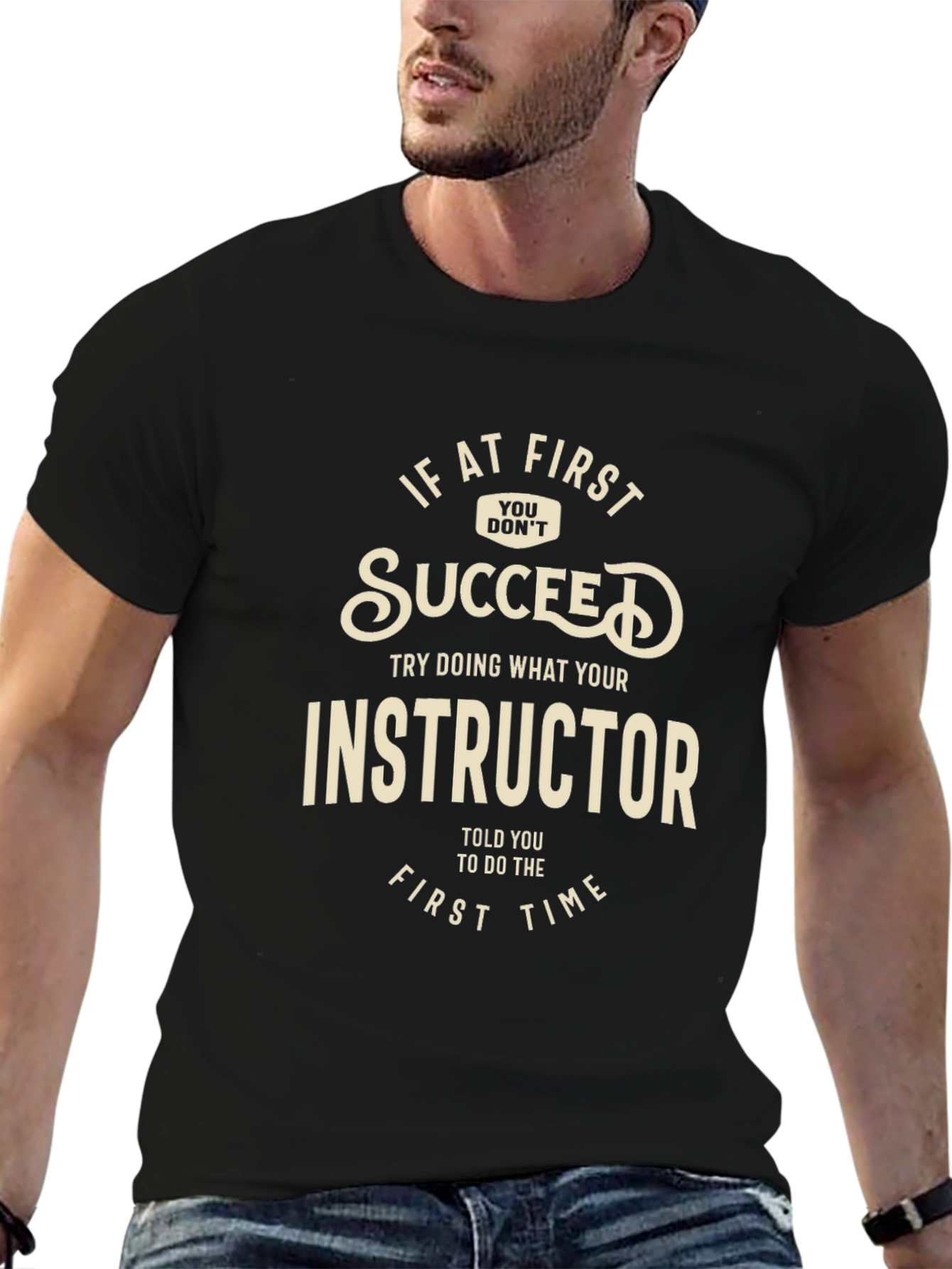 Instructor Advice Black Graphic Tee