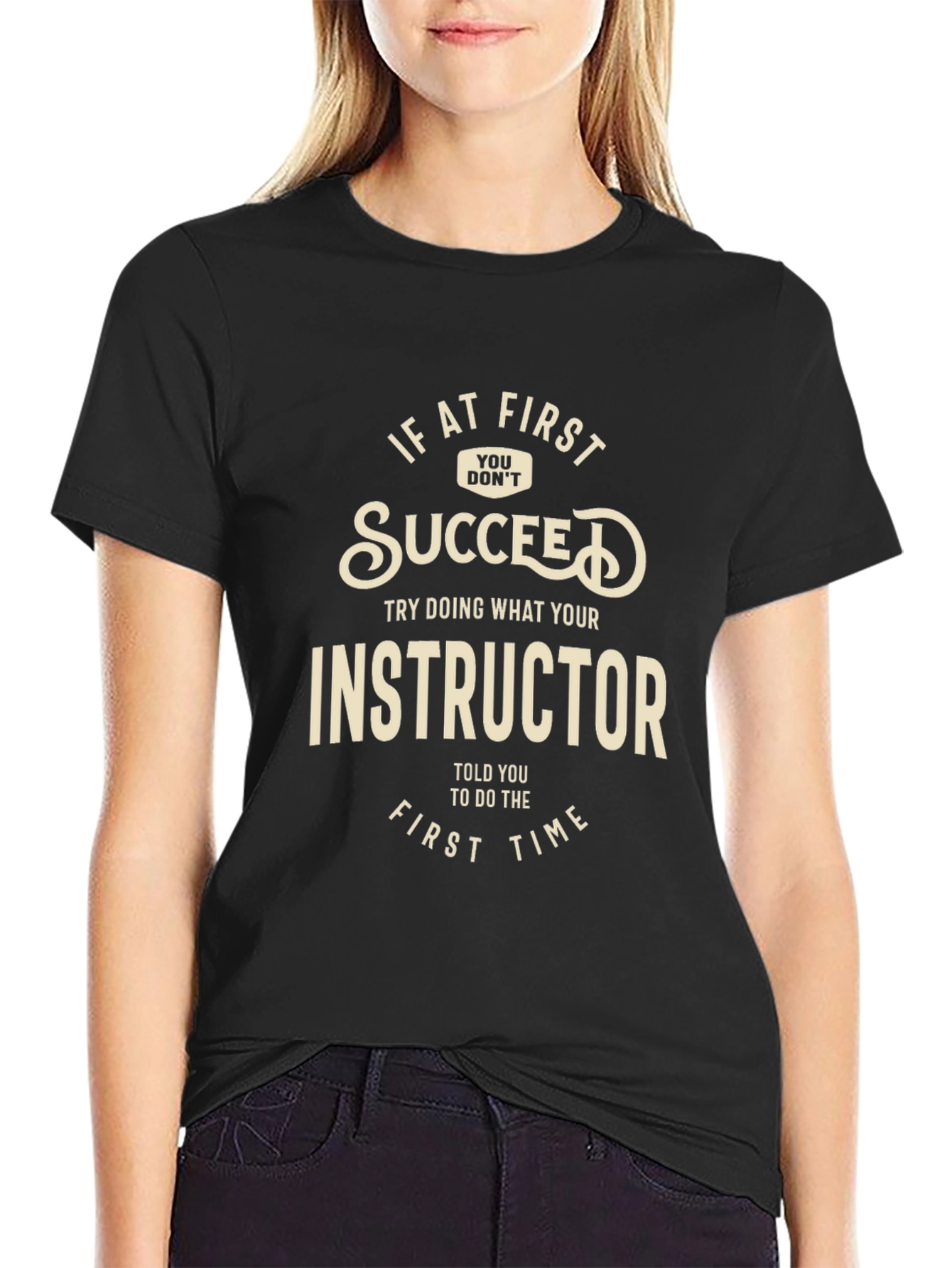 Instructor Advice Black Graphic Tee